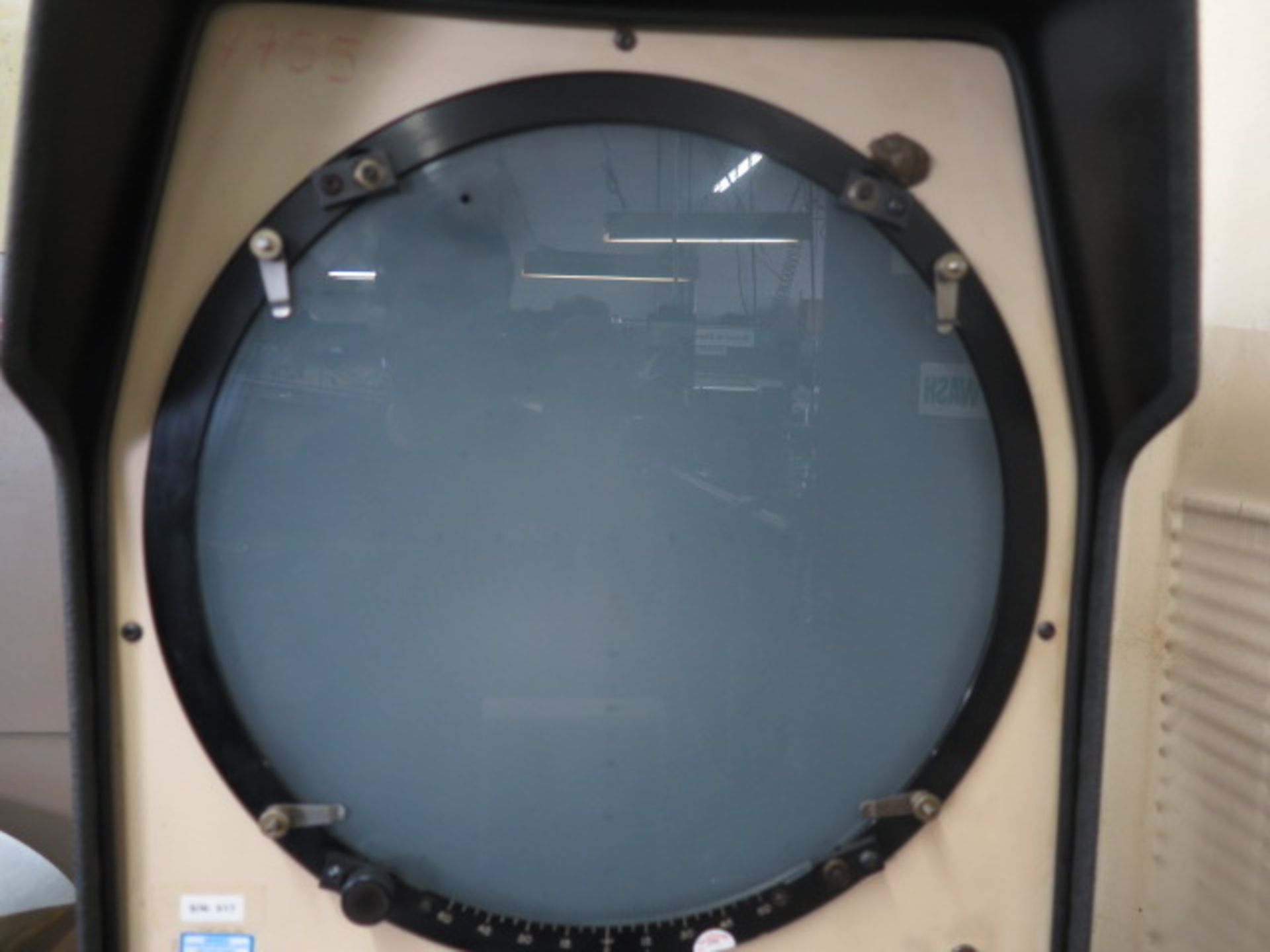 MicroVu mdl. H-14 14” Floor Model Optical Comparator s/n 517 w/ MicroVu Q16 Programmable DRO, - Image 8 of 10