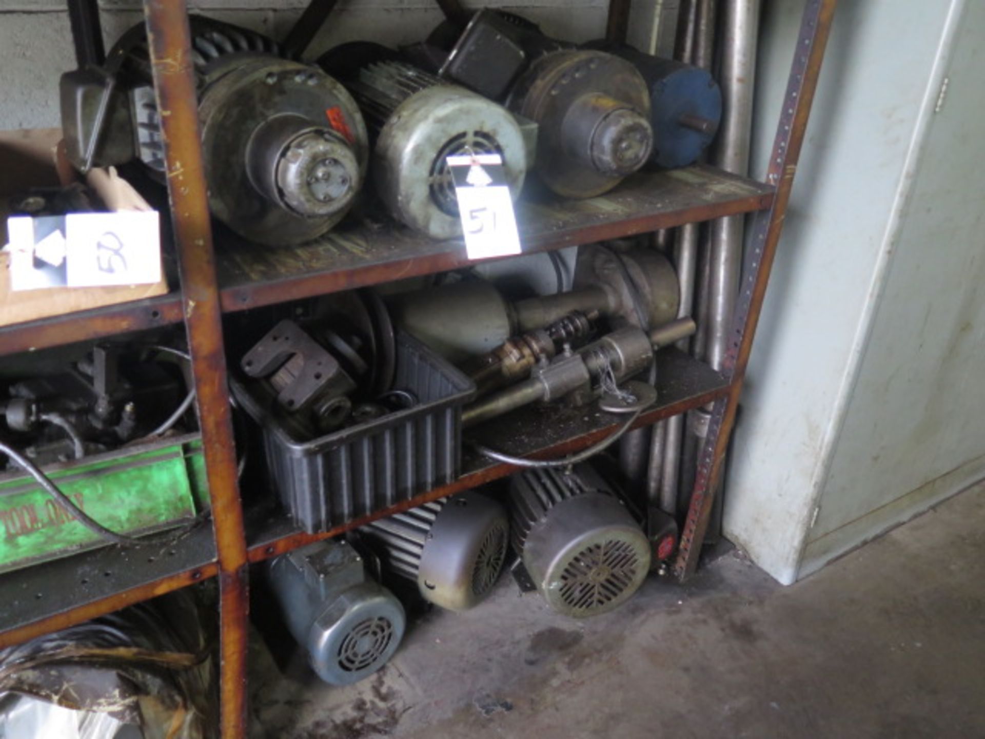 Motors, Screw Machine Parts and Shelves