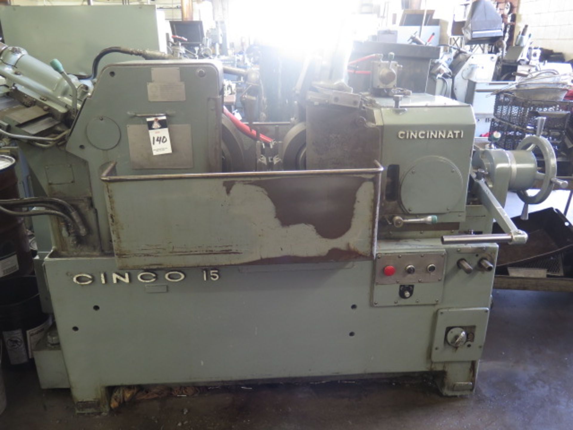 Cincinnati Milacron “CINCO-15” mdl. DR Centerless Grinder s/n 35028H5U-58 w/ 24” Grinding Wheel,