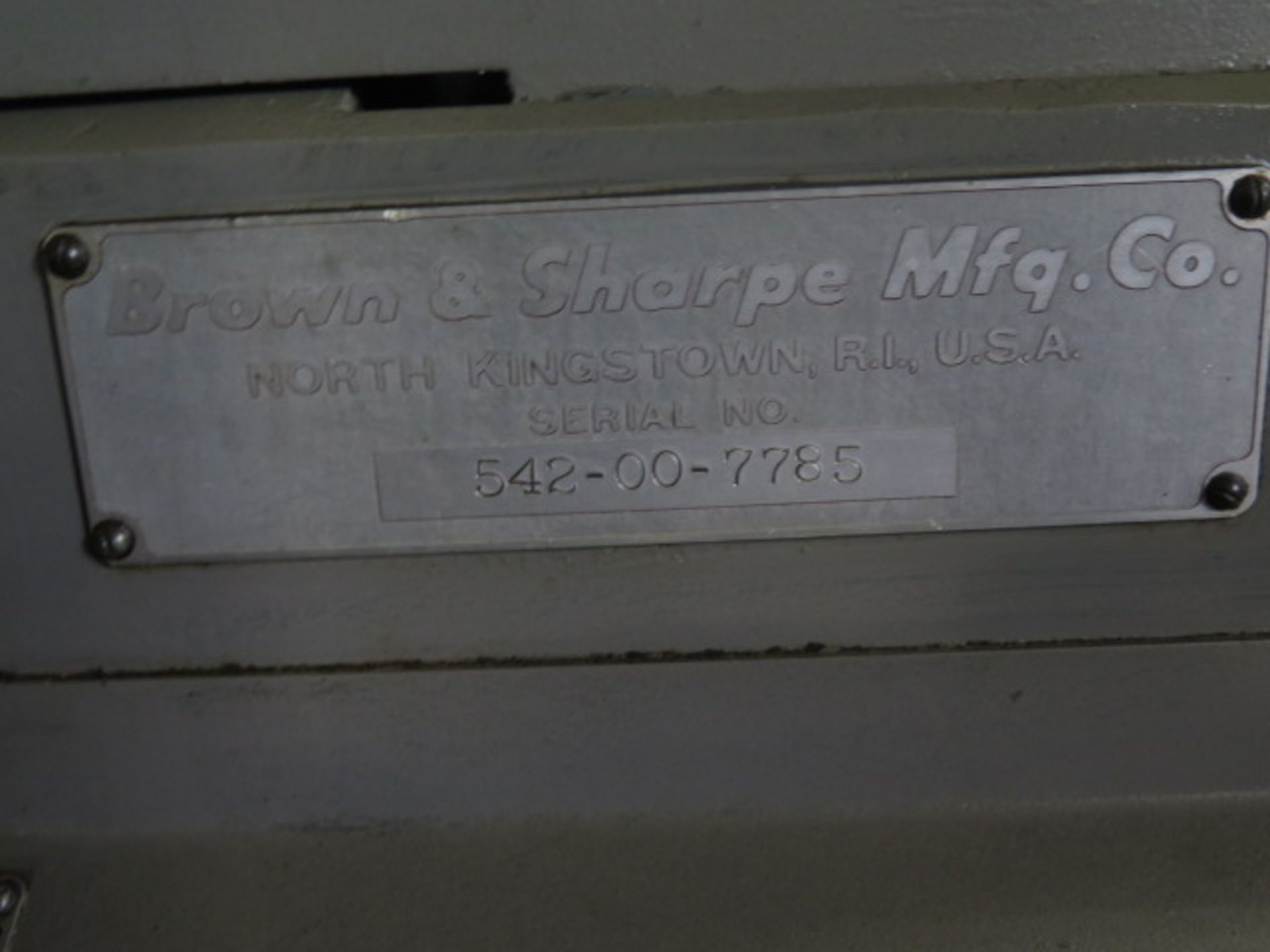 Brown &Sharpe No. 00 ½” Cap Automatic Screw Machine s/n 542-00-7785 w/ 6-Station Turret, (3) Cross - Image 9 of 9