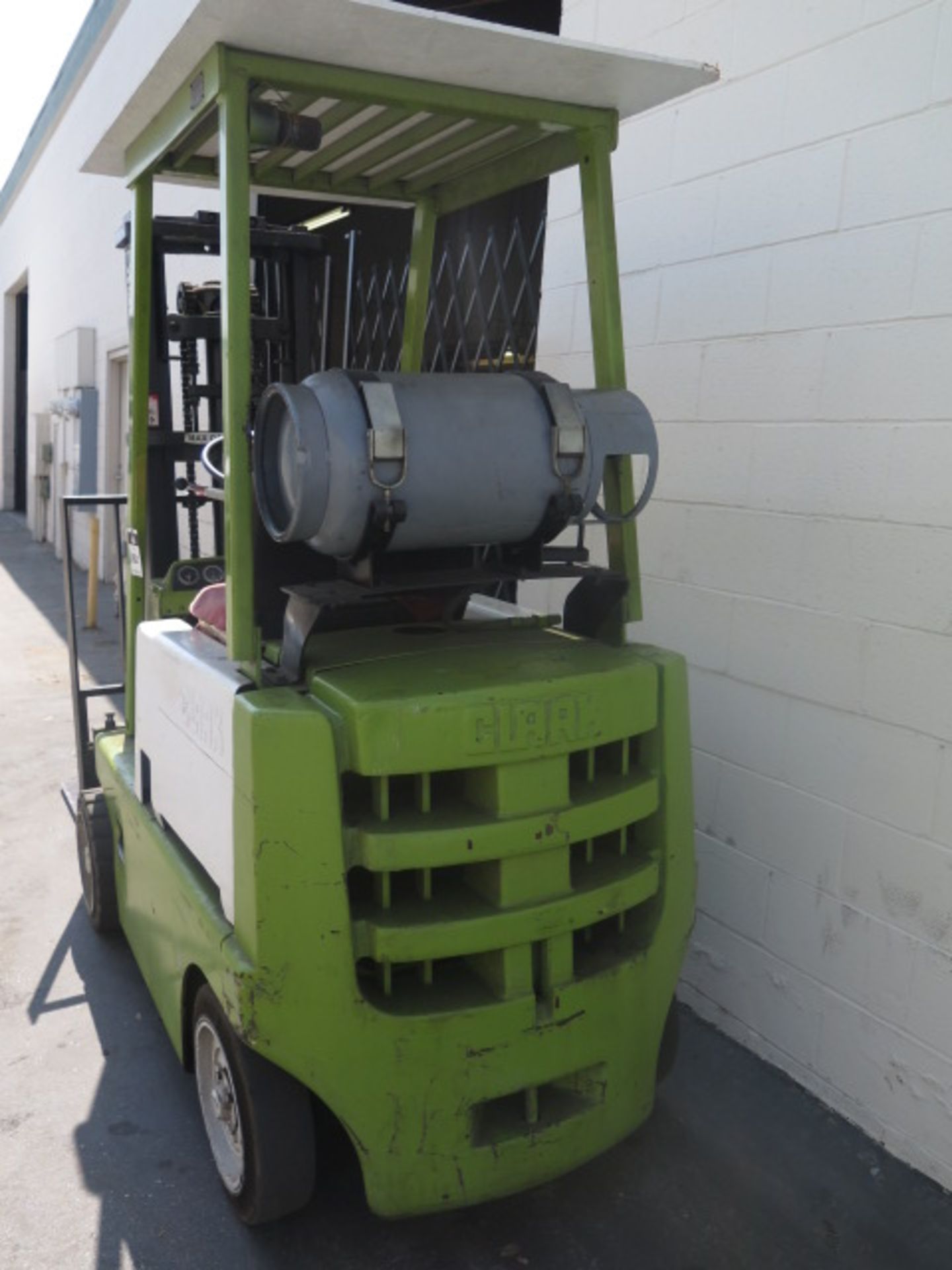 Clark 4000 Lb Cap LPG Forklift w/ 2-Stage Mast, Solid Tires - Image 4 of 7