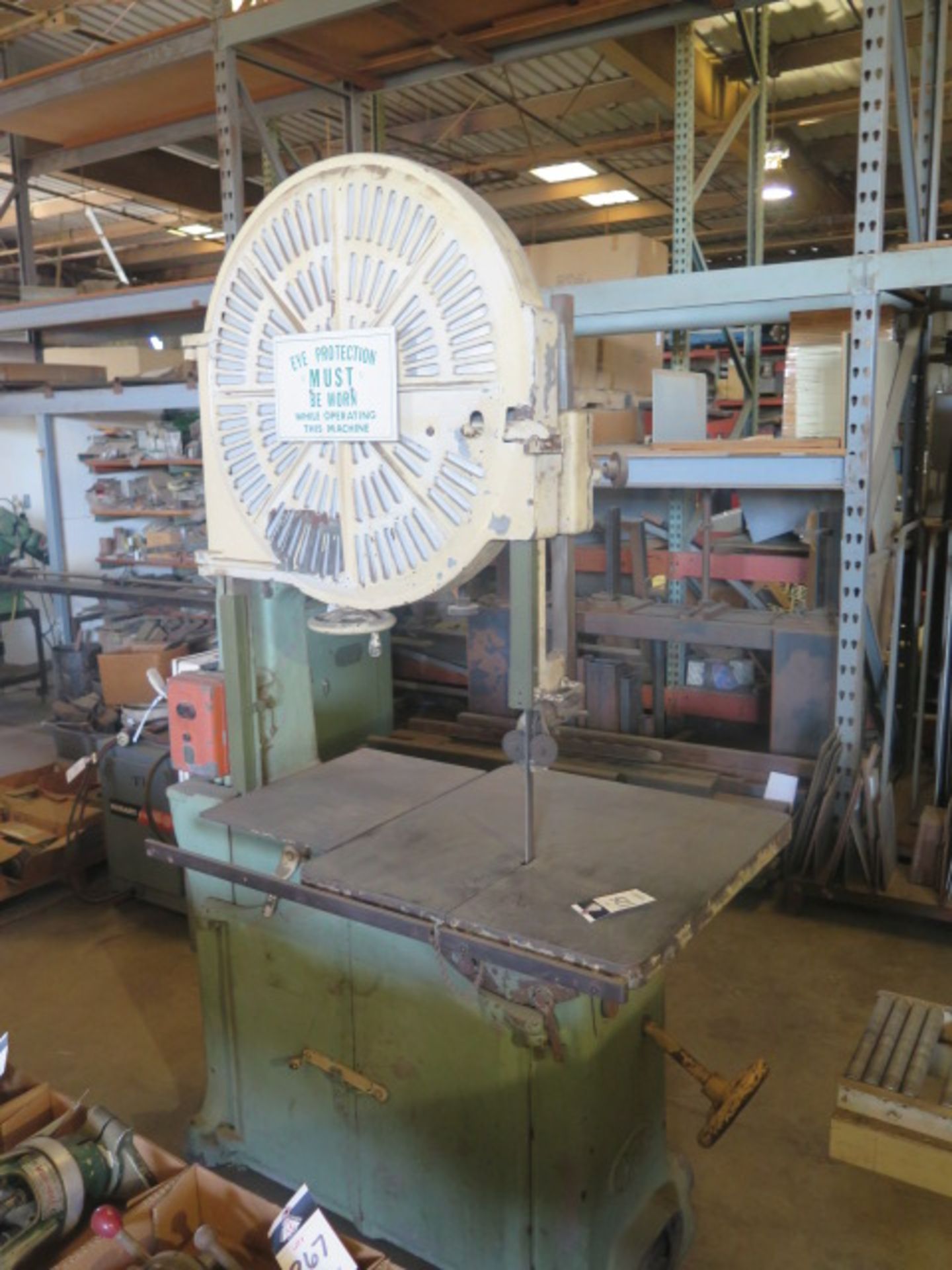 Yates mdl. Y30 30” Vertical Band Saw s/n B-16792 w/ 28” x 29” Table - Image 2 of 6