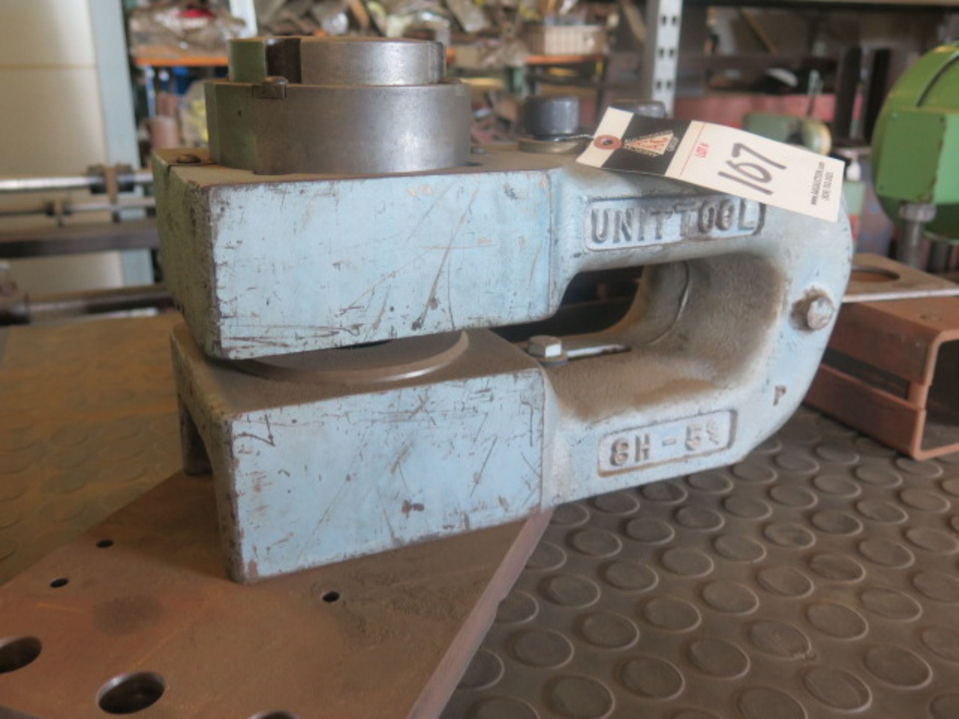 Unipunch 5 3/4" Die Base w/ Custom Adaptor Plate for Ironwroker - Image 2 of 4