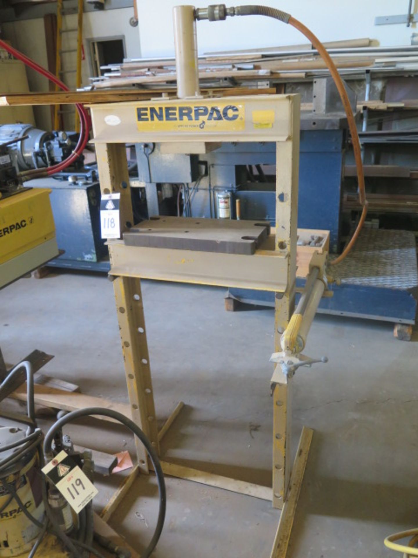 Enerpac 10 Ton Hydraulic H-Frame Press w/ Hand Unit