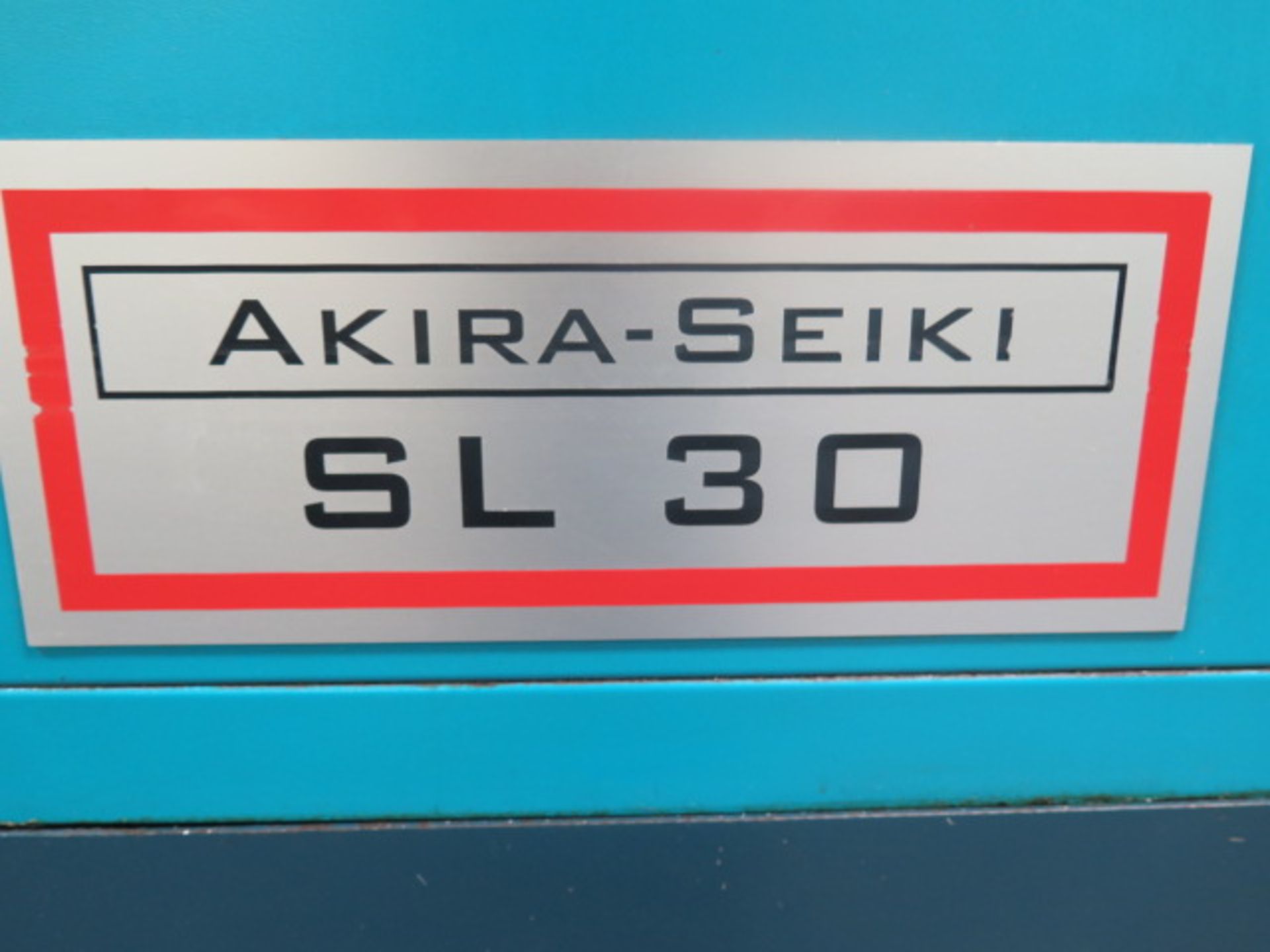 Akira Seiki SL-30 CNC Turning Center s/n PTDL102-224 w/ Fanuc Series 0i-TC Controls, Hand Wheel, - Image 9 of 10