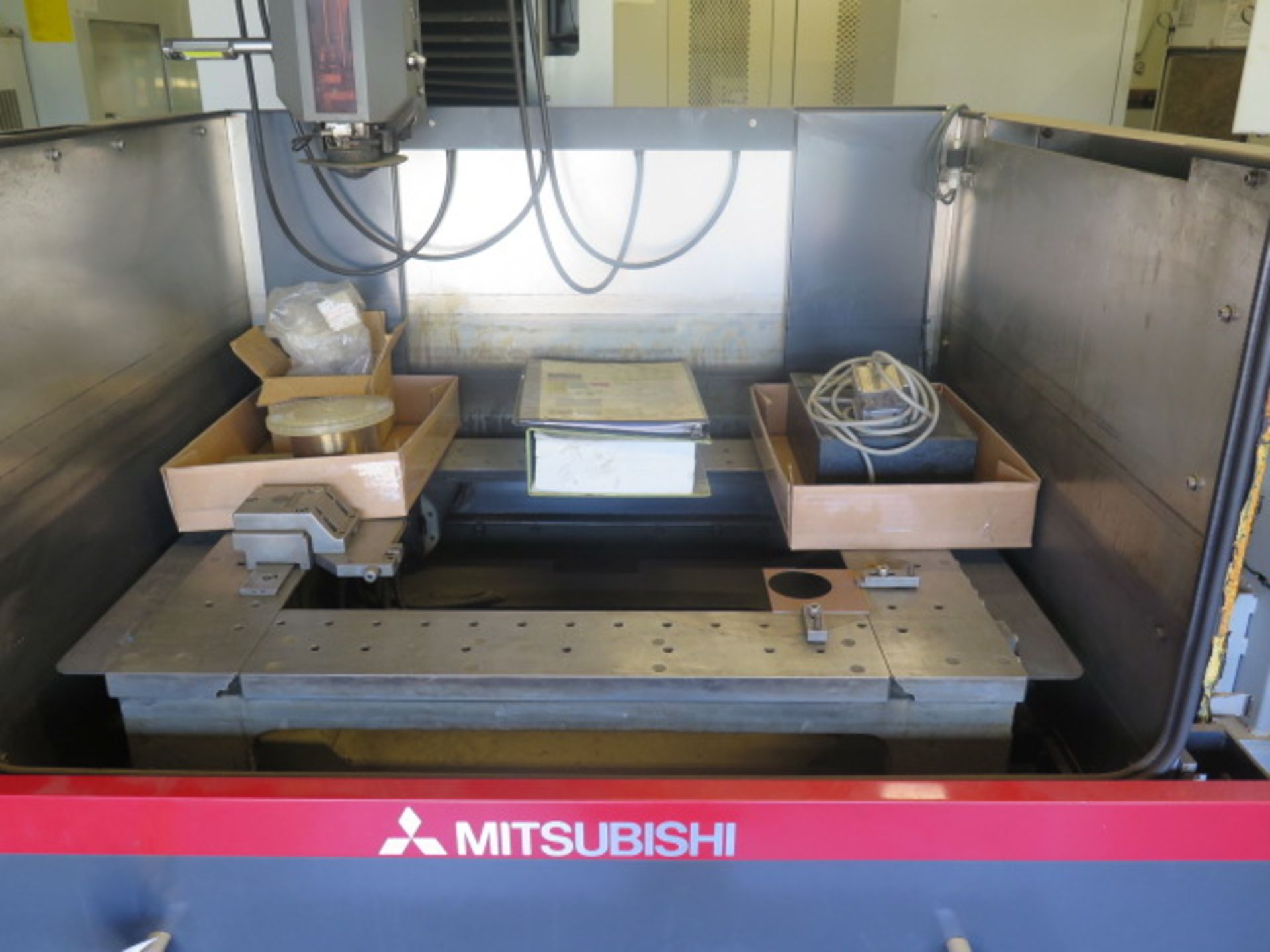 Mitsubishi BA24 CMC Wire EDM Machine w/ Mitsubishi Controls and Hand Controller, 0.2mm-0.3mm Dia. - Image 4 of 15