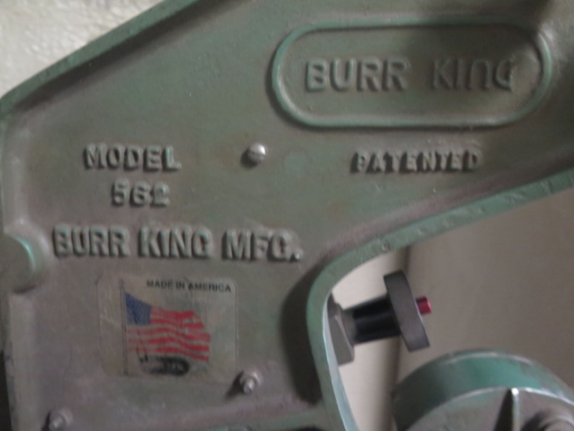 Burr King mdl. 562 1” Pedestal Belt Sander - Image 5 of 5