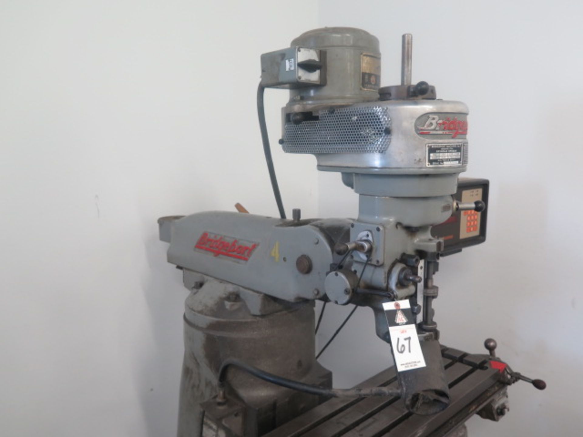 Bridgeport Vertical Mill s/n 167396 w/ Anilam Mini Wizard DRO, 80-2720 RPM, 8-Speeds, Chrome Ways, - Image 2 of 6