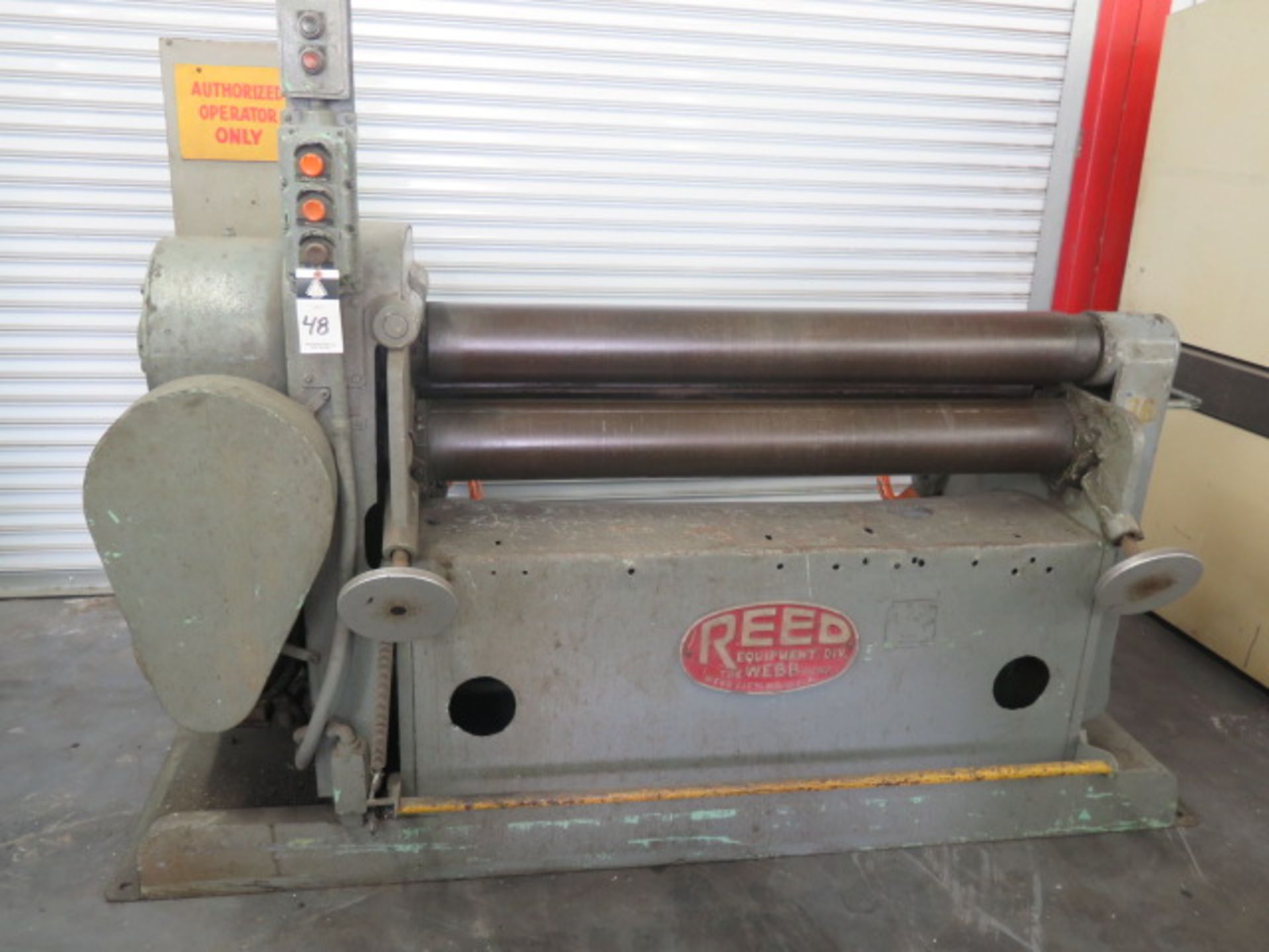 Reed 48” Power Initial Pinch Roll w/ 6” Rolls