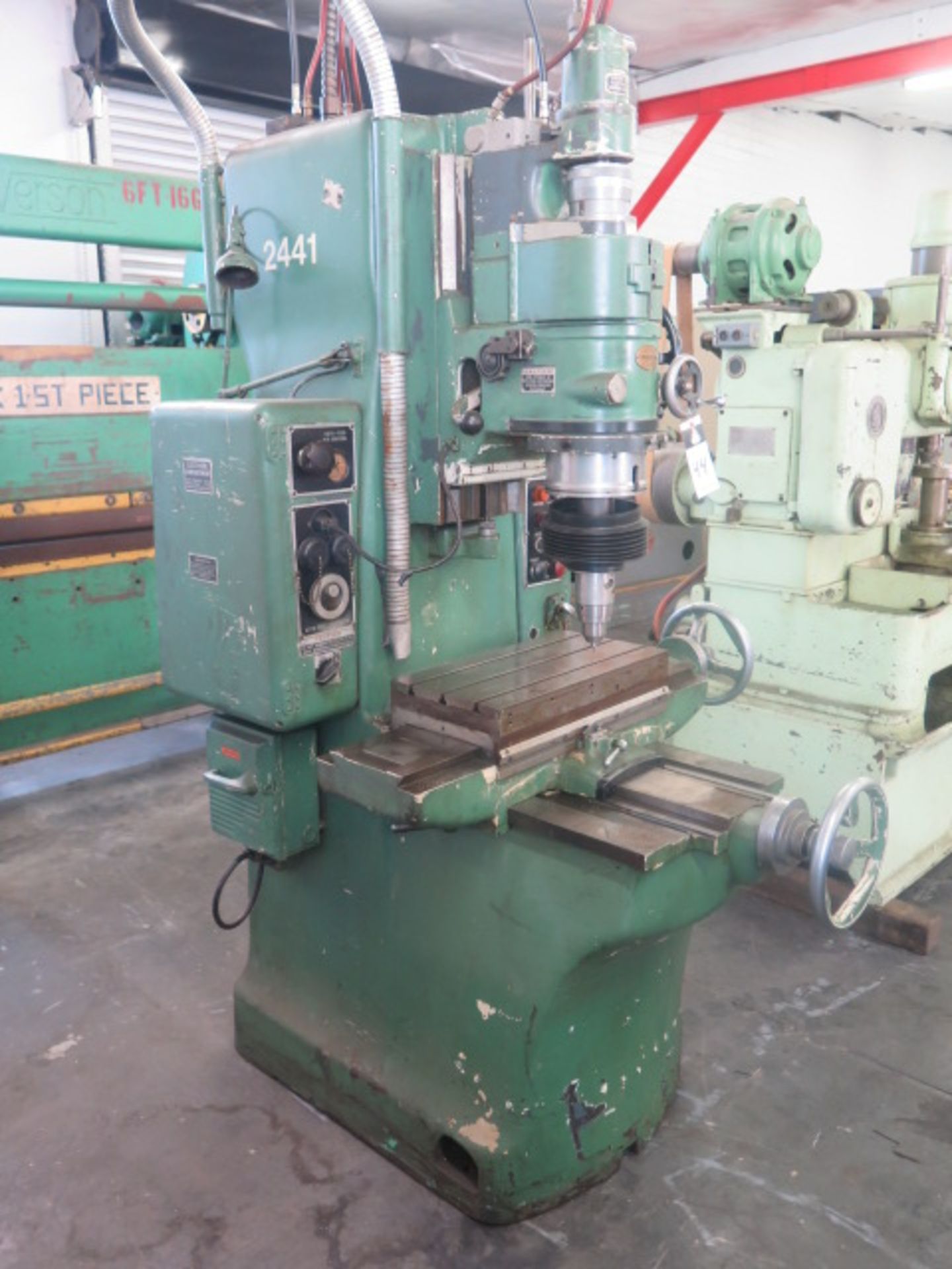 Moore No. 2 Jig Boring Machine s/n 7156 w/ Pneumatic Rotary Grinding Head, 10” x 19” Table, X=17”, - Image 2 of 9