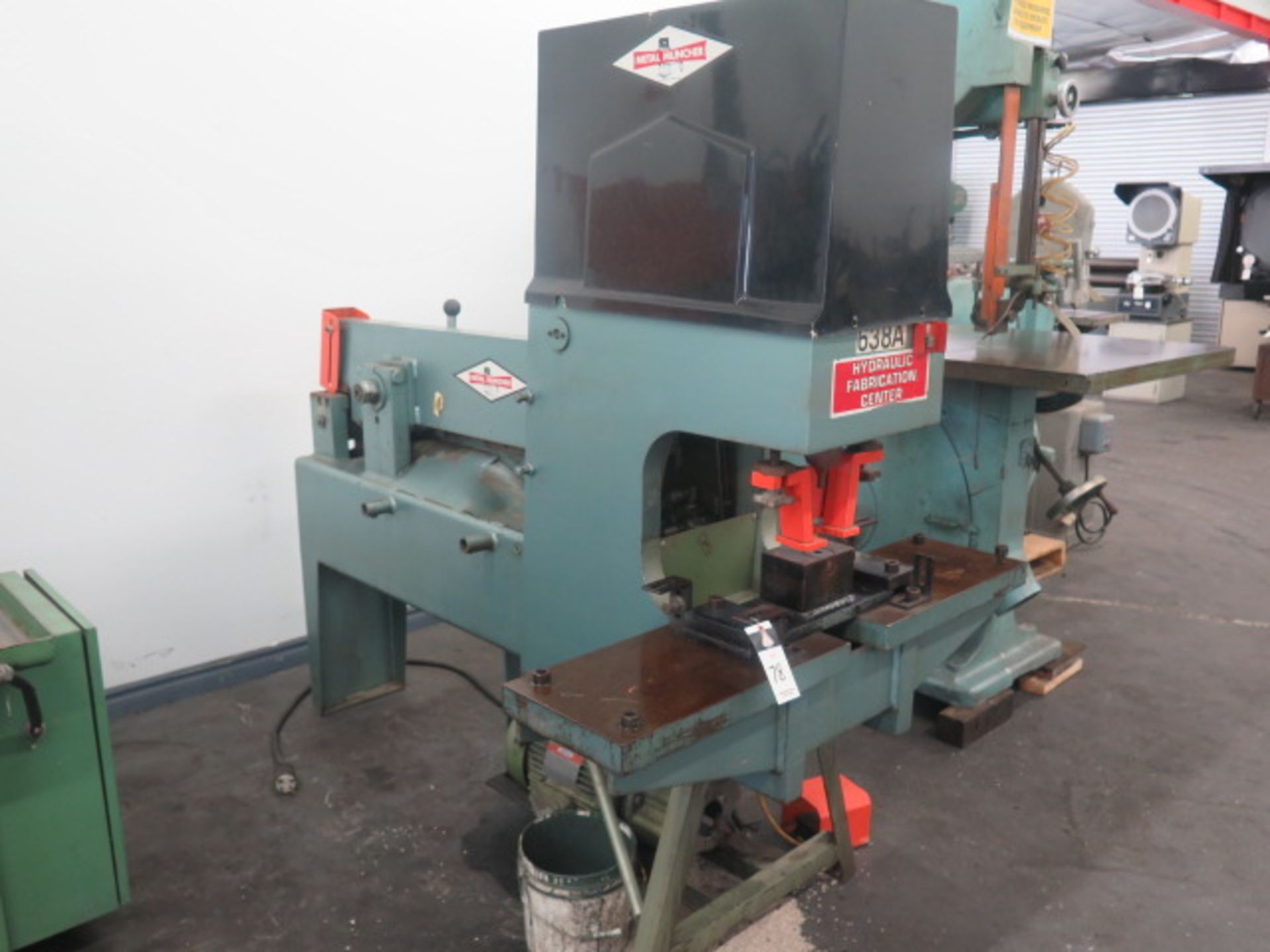 Metal Muncher mdl. MM-70 70-Ton Iron Worker s/n 035791098 w/ Punch 1” Thru 7/8”, Flat Shear 1” x 7”,