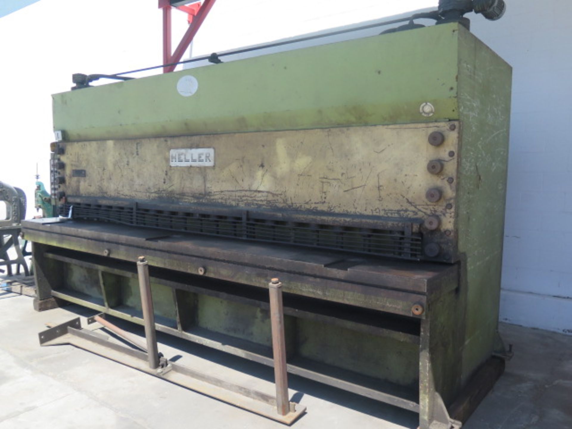 Heller HS-40-10 14’ Power Shear s/n 54686 w/ 36” Controlled Back Gage, Squaring Arm, Front Supports - Image 3 of 9