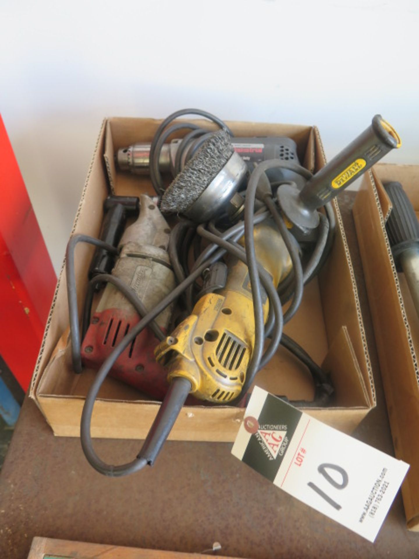 Milwaukee Power Shear, DeWalt Angle Grinder and Electric Drill