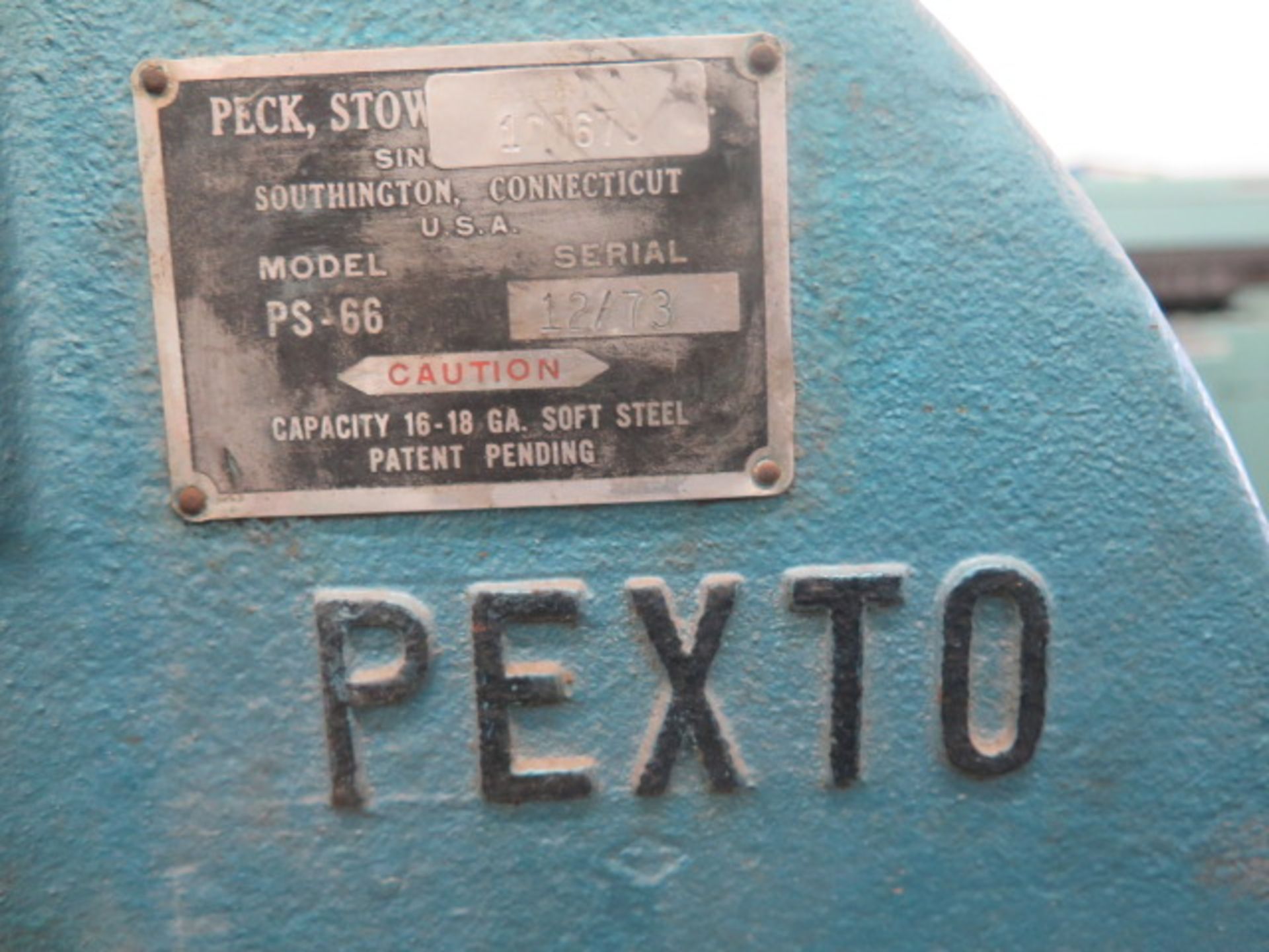 Pexto mdl. PS-66 6” x 6” x 16/18GA Corner Notcher s/n 12/73 - Image 4 of 4