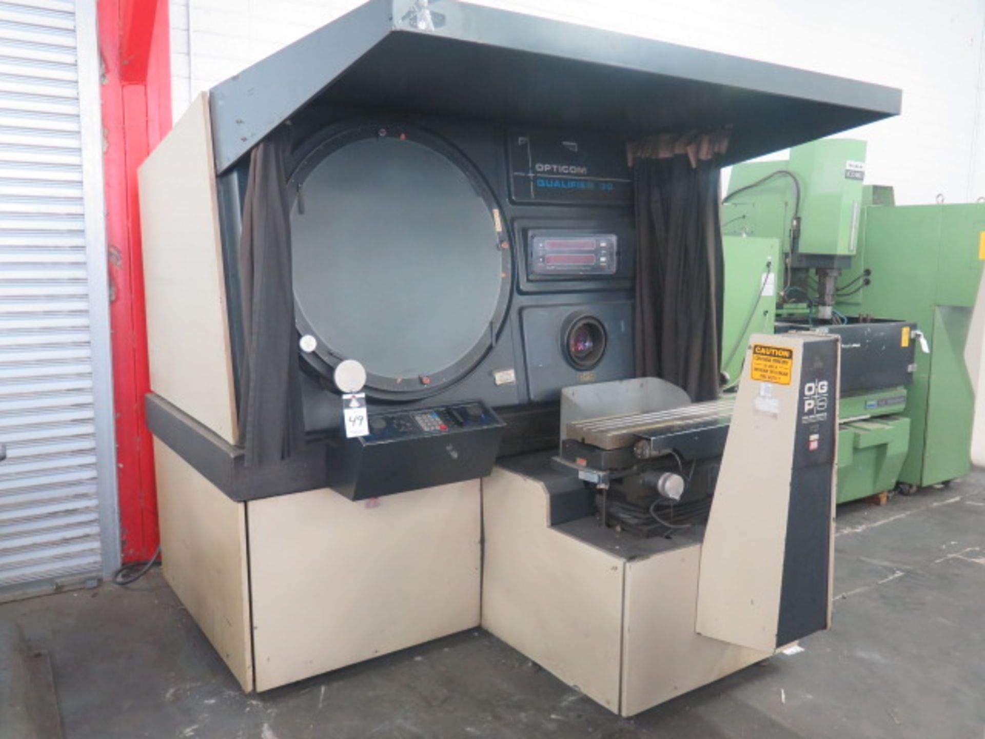 OGP Optical Gaging Co. “Opticon Qualifier 30” mdl. 0030S 30” Optical Comparator s/n 00300-340 w/