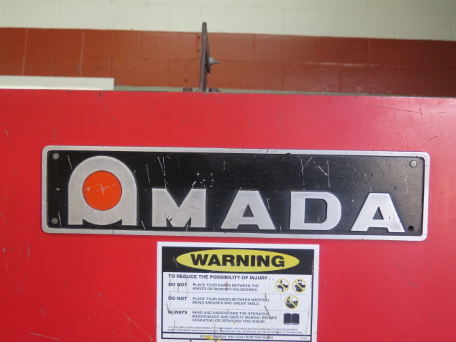 Amada H-3065 10’ Hydraulic Power Shear s/n 30650035 w/ Amada Controlled Back Gaging, 78” Squaring - Image 8 of 11