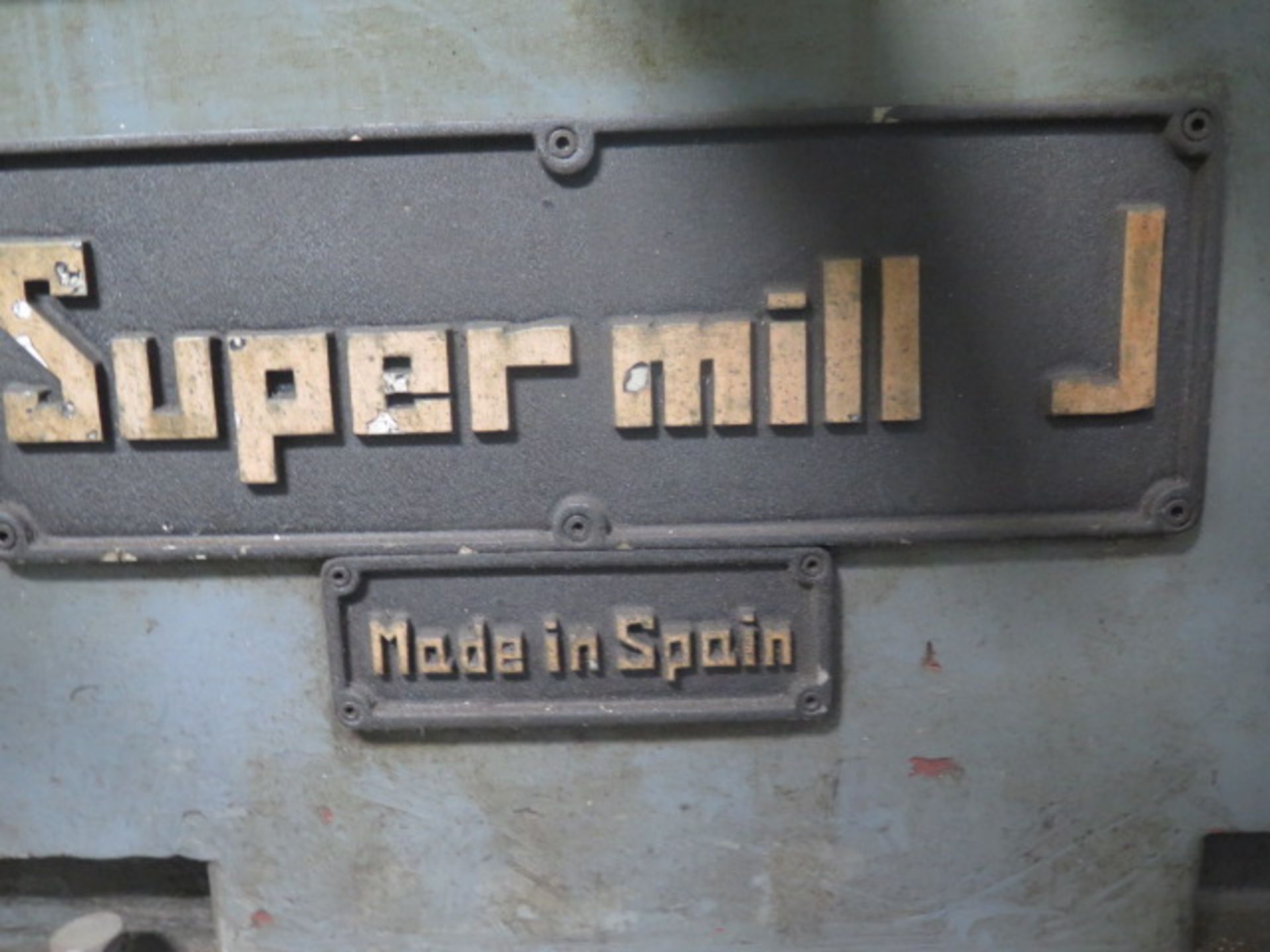 SuperMill J Horizontal Boring Mill w/ 30-1000 RPM, 2 ½” Spindle, 50-Taper Spindle, 16 ½” Boring - Image 7 of 7