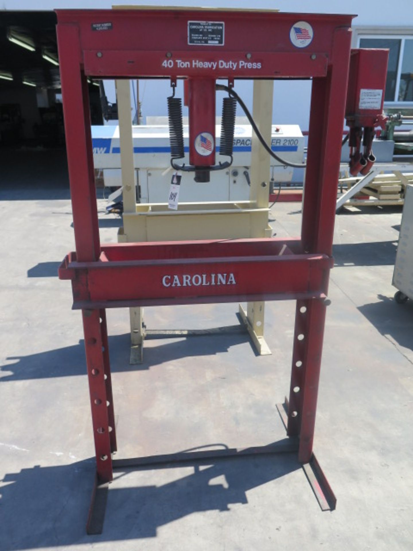 Carolina 40 Ton Hydraulic H-Frame Press s/n CF27317