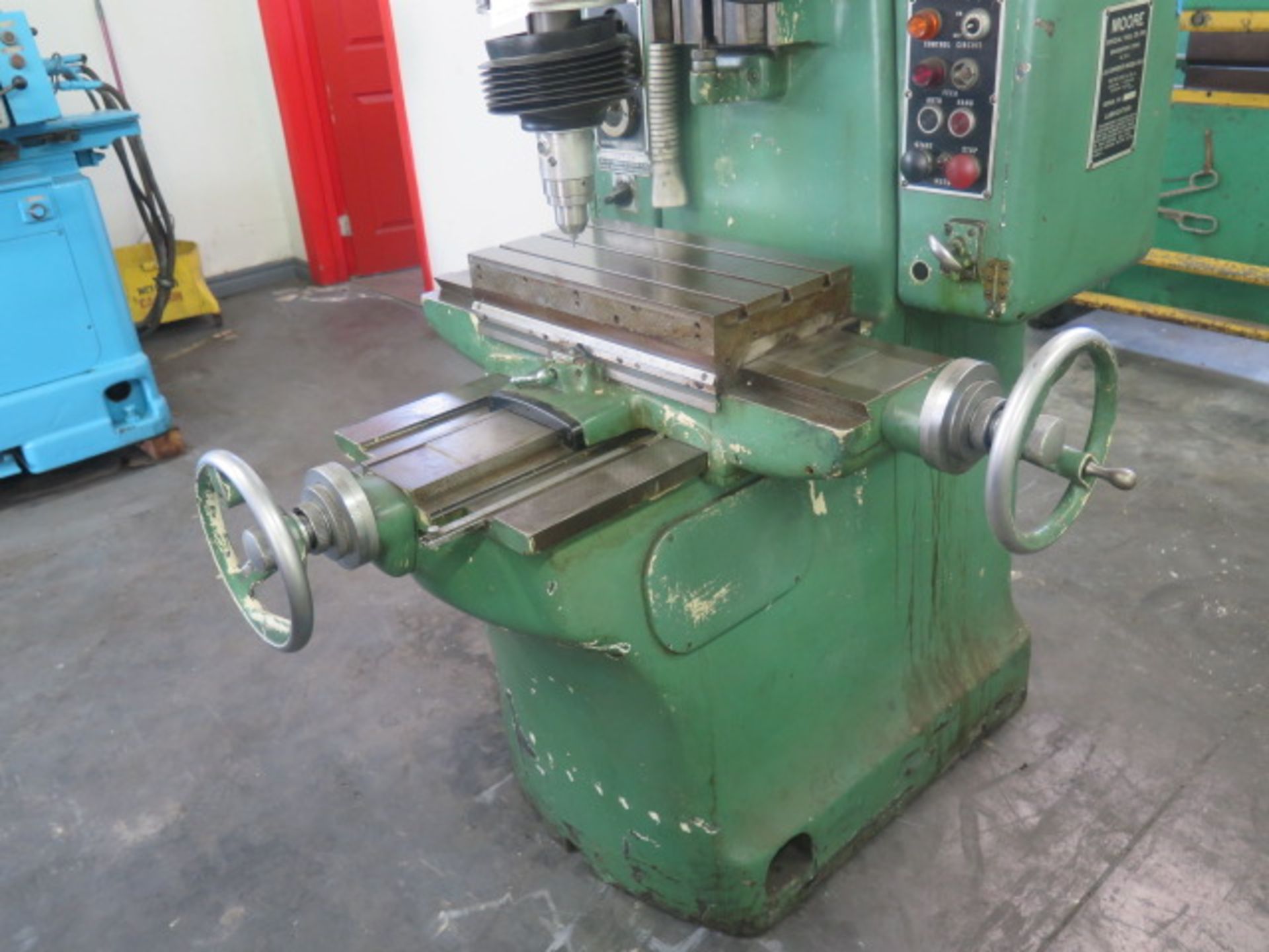 Moore No. 2 Jig Boring Machine s/n 7156 w/ Pneumatic Rotary Grinding Head, 10” x 19” Table, X=17”, - Image 4 of 9