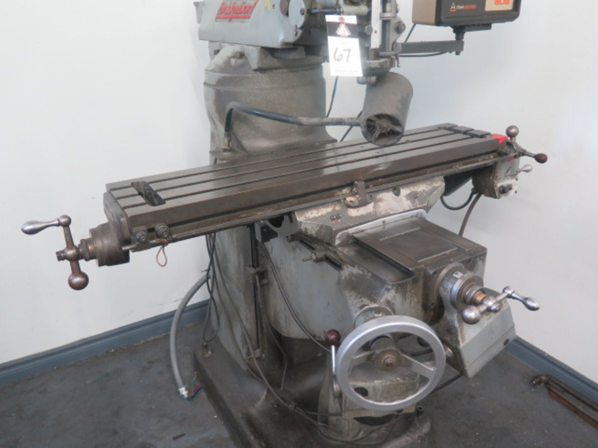 Bridgeport Vertical Mill s/n 167396 w/ Anilam Mini Wizard DRO, 80-2720 RPM, 8-Speeds, Chrome Ways, - Image 3 of 6