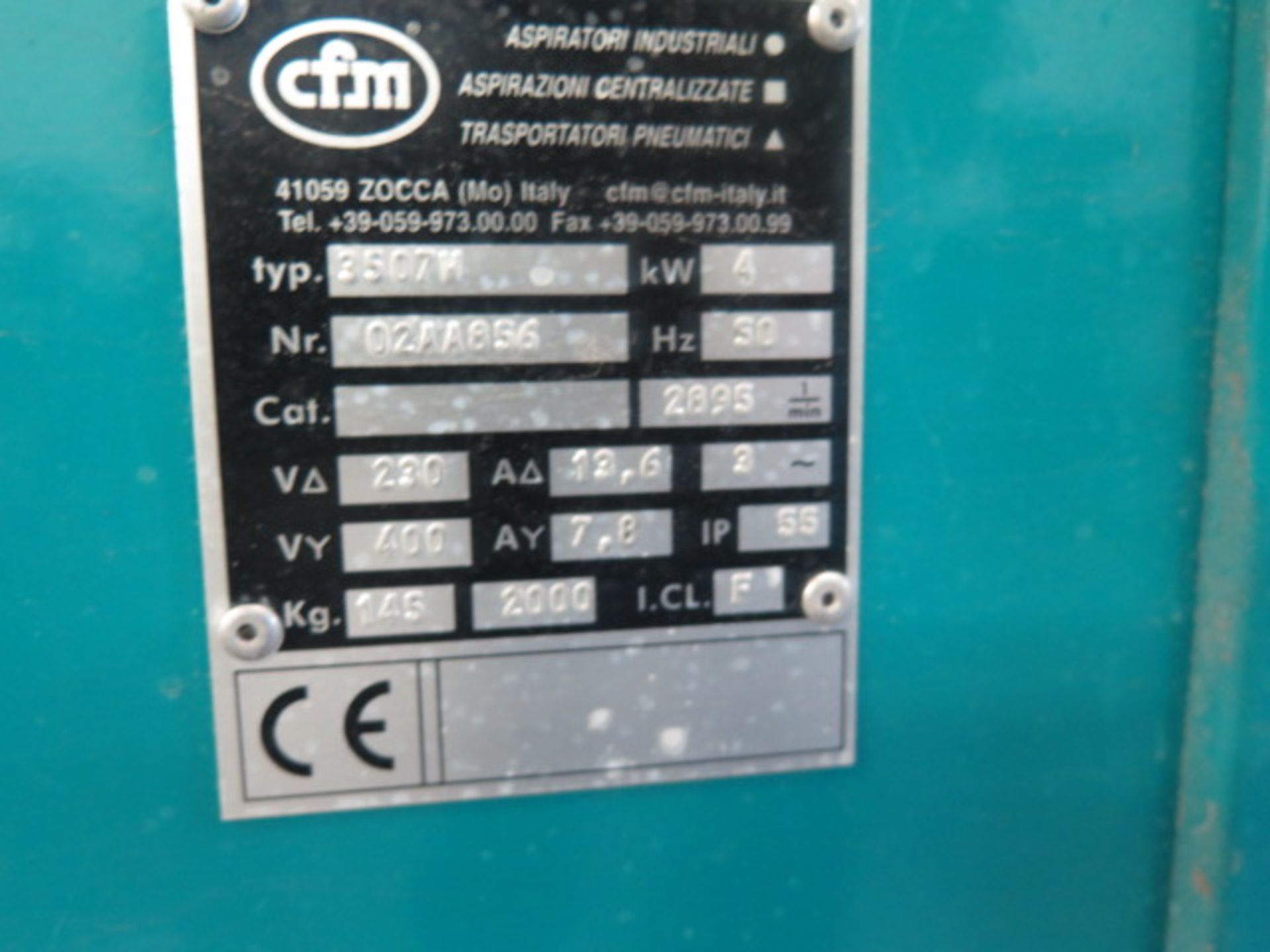 Aperatori Industriali / CFM mdl. 3507W Industrial Vacuum - Image 3 of 3