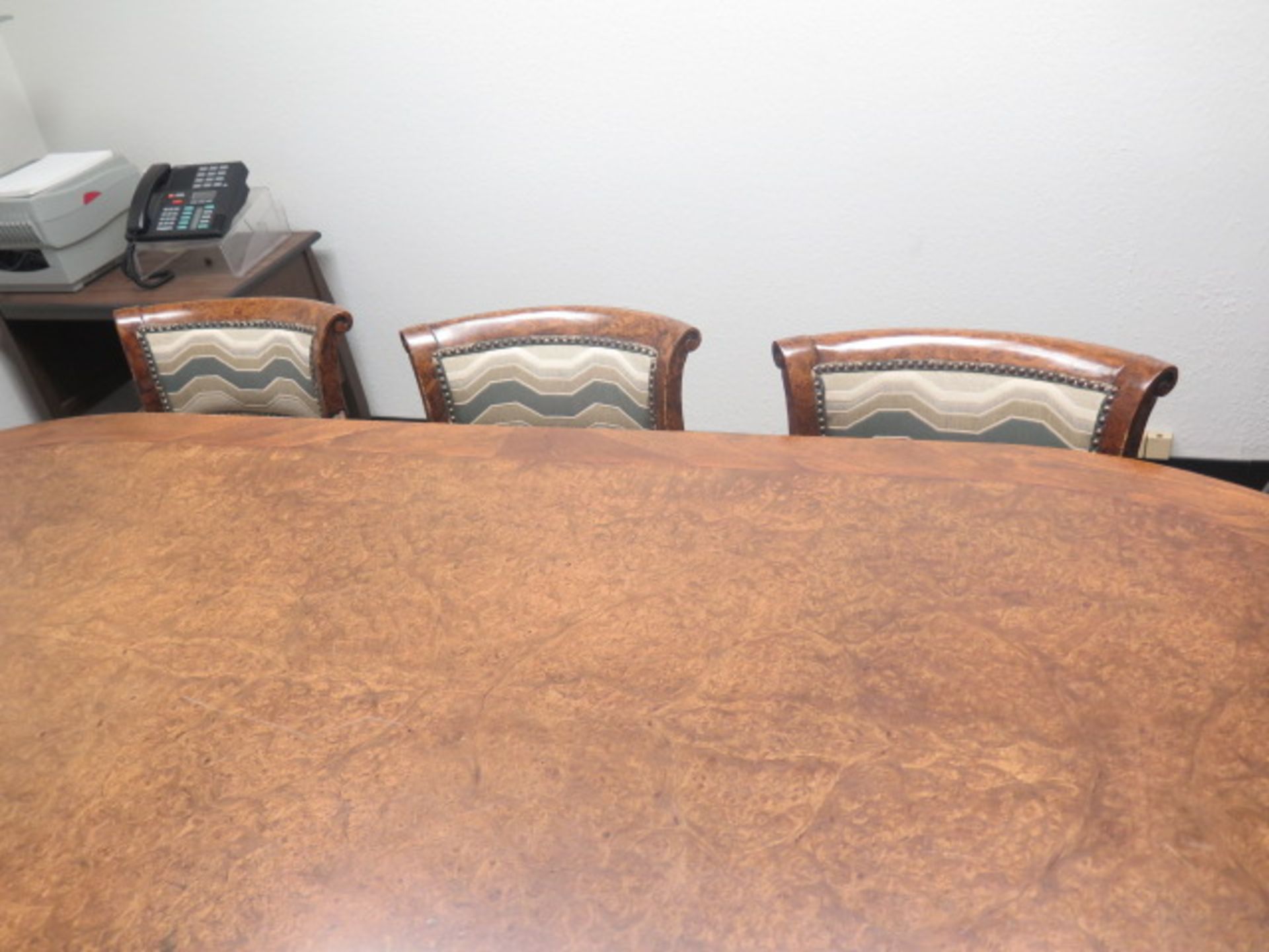 Conference Table, (8) Chairs and Refrigerator - Image 3 of 4