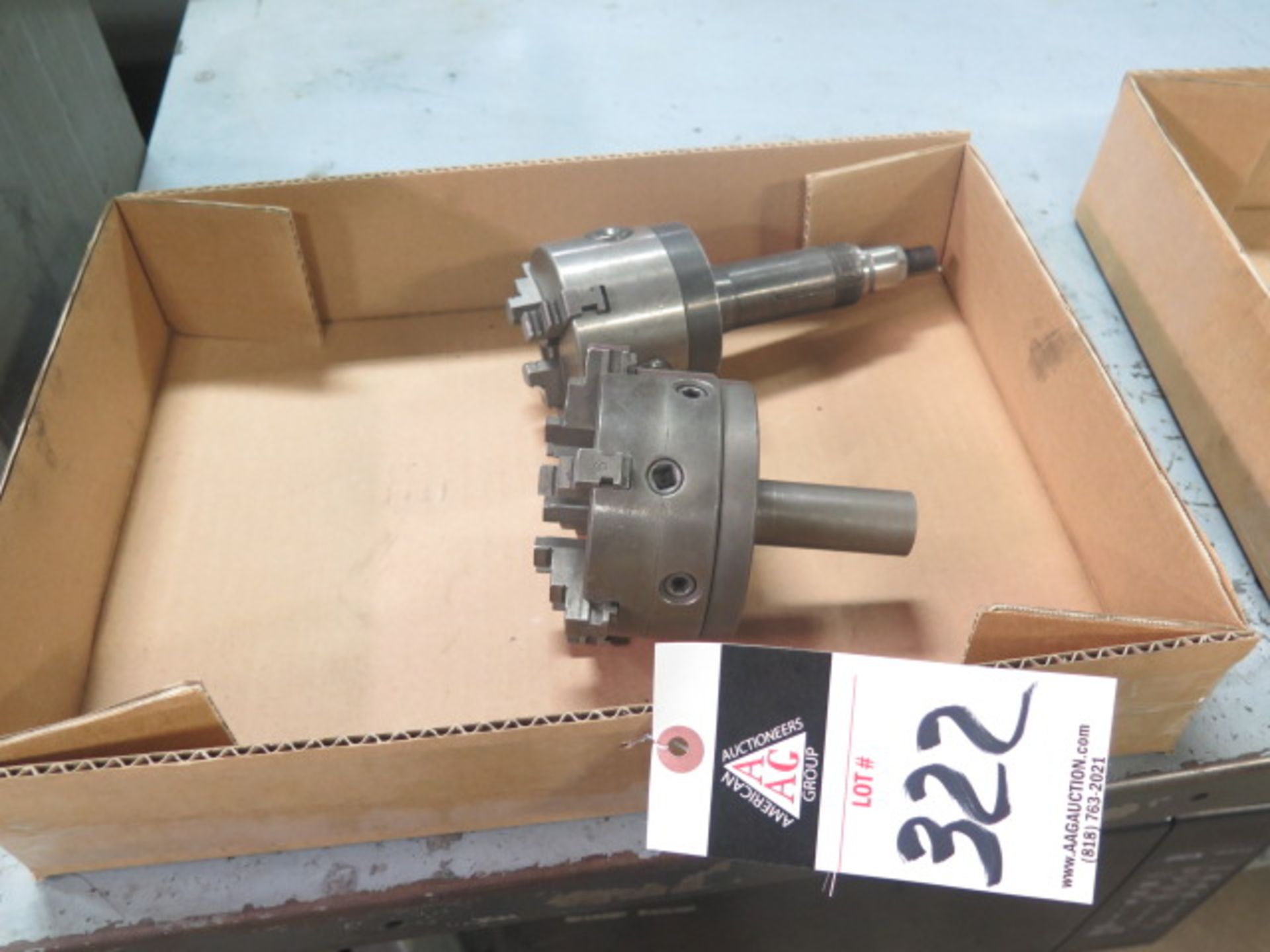 4" 6-Jaw Chuck and 3" 3-Jaw Chuck