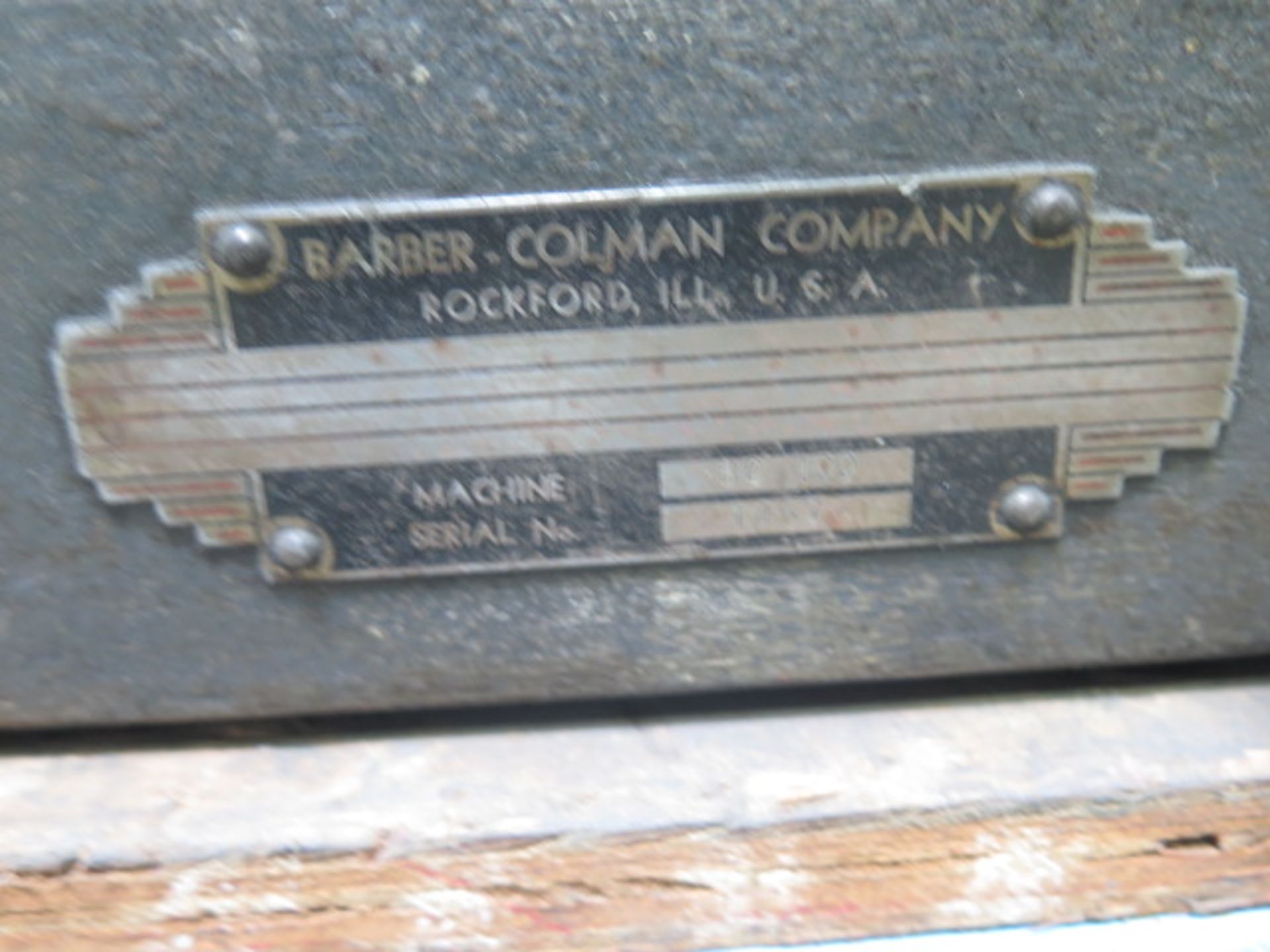 Barber-Colman 6” x 18” Bench Center - Image 3 of 3