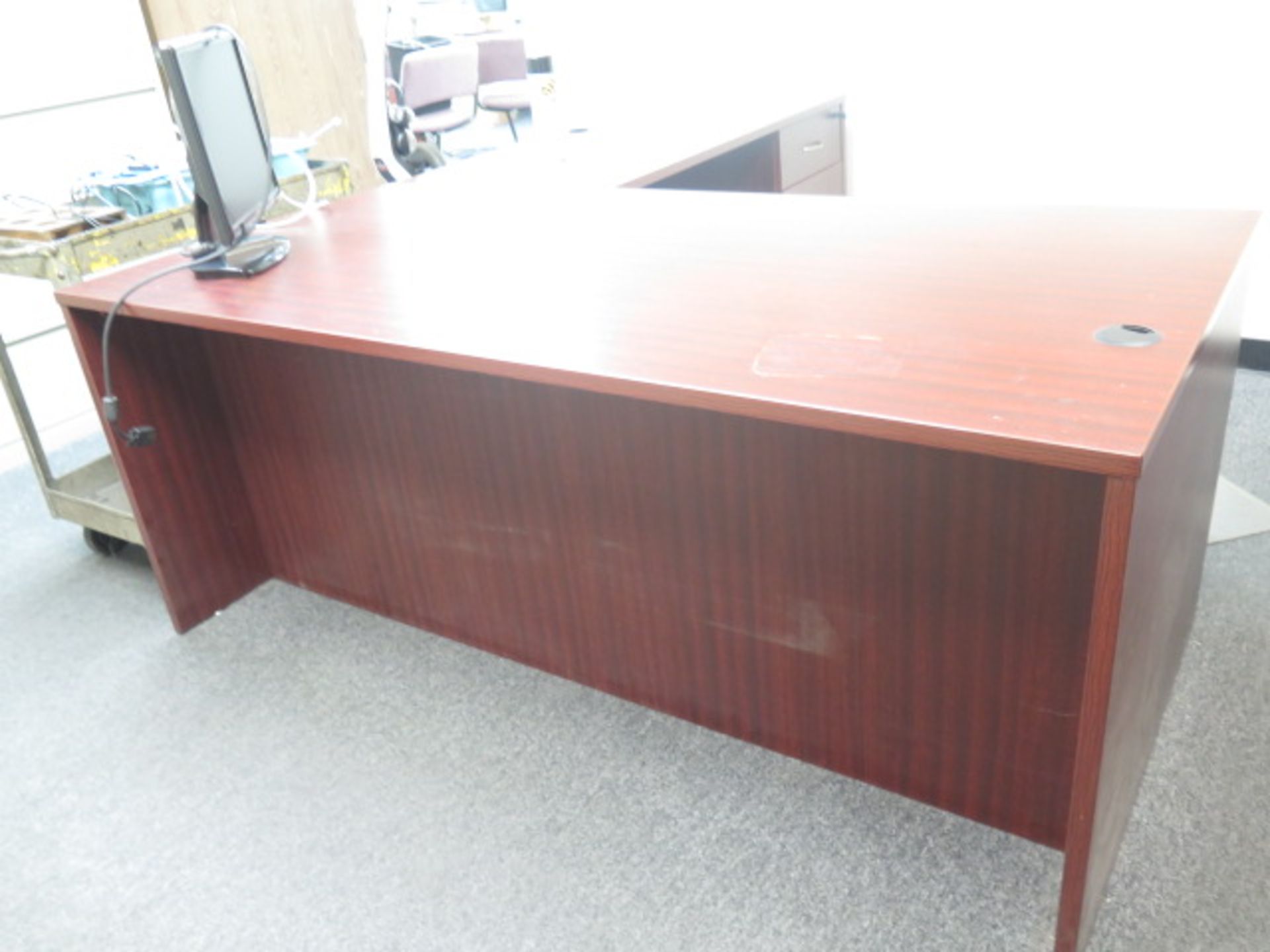 Desk, File Cabinets - Image 2 of 4