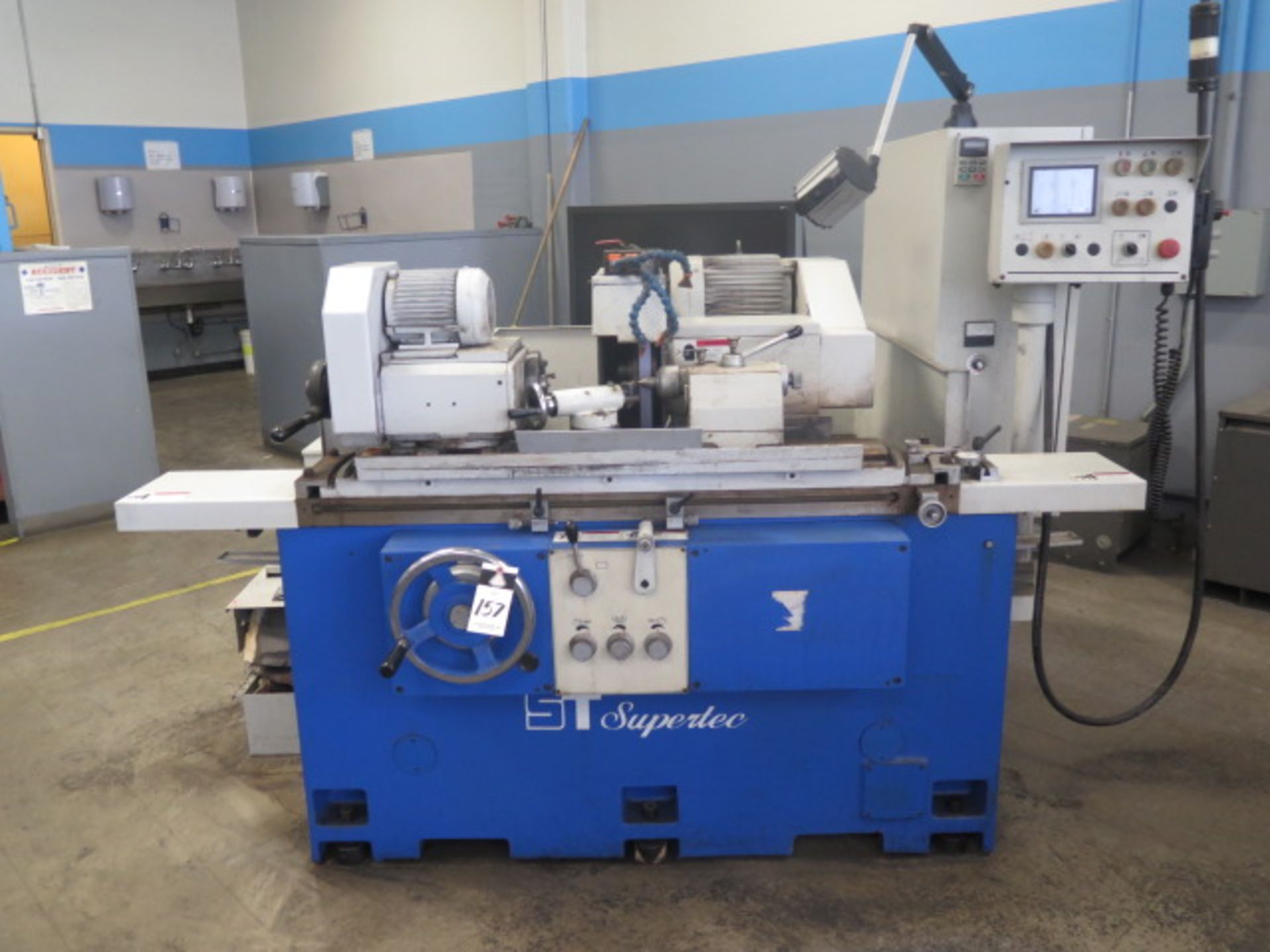 2008 Supertec G25P-50NC 10” x 20” NC Cylindrical Grinder s/n GR07010 w/ PLC Controls, Hand Wheel