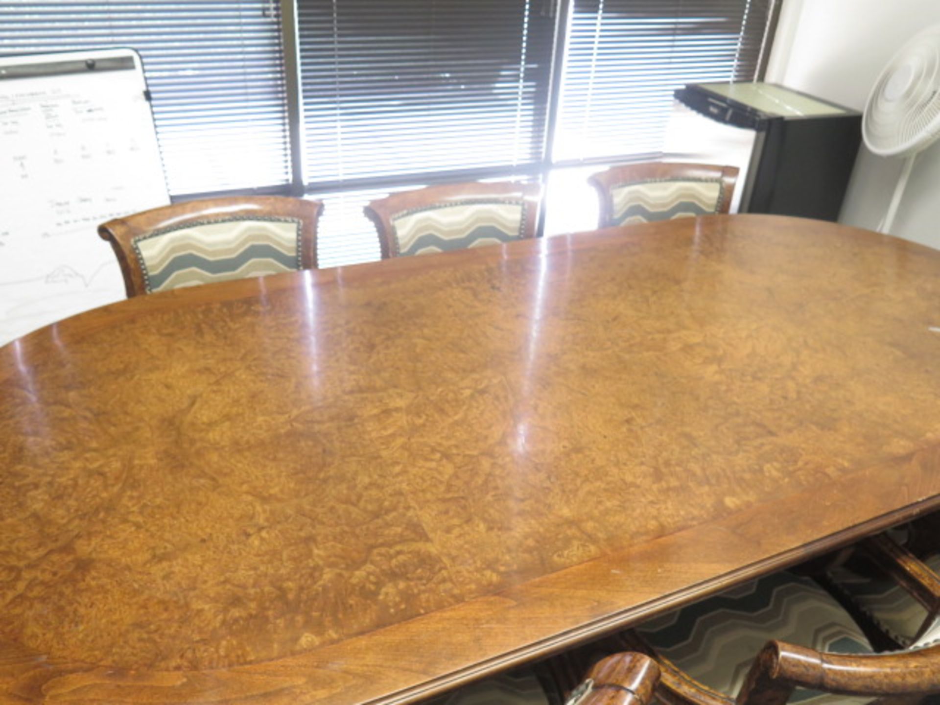 Conference Table, (8) Chairs and Refrigerator - Image 2 of 4