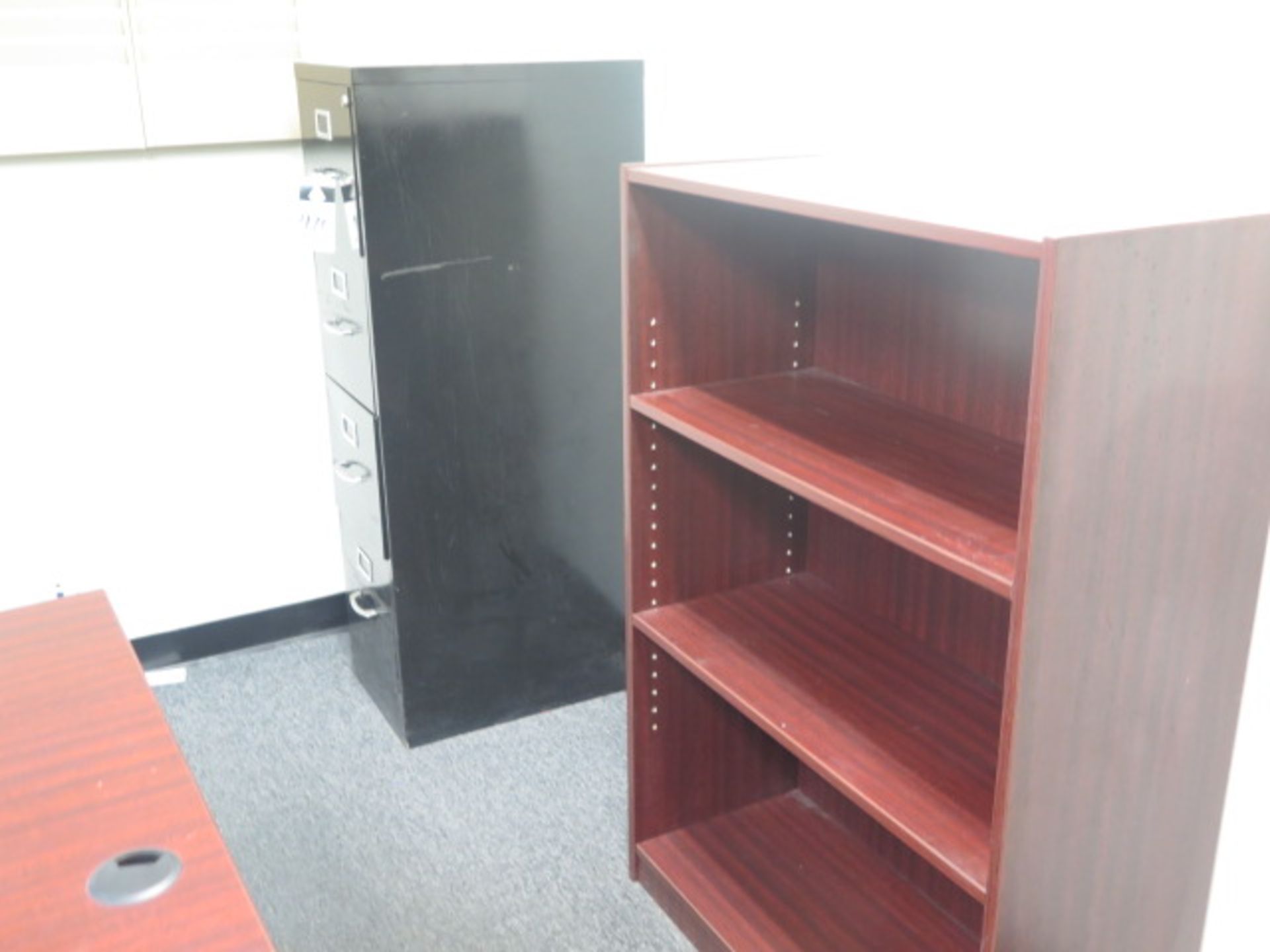 Desk, File Cabinets - Image 4 of 4