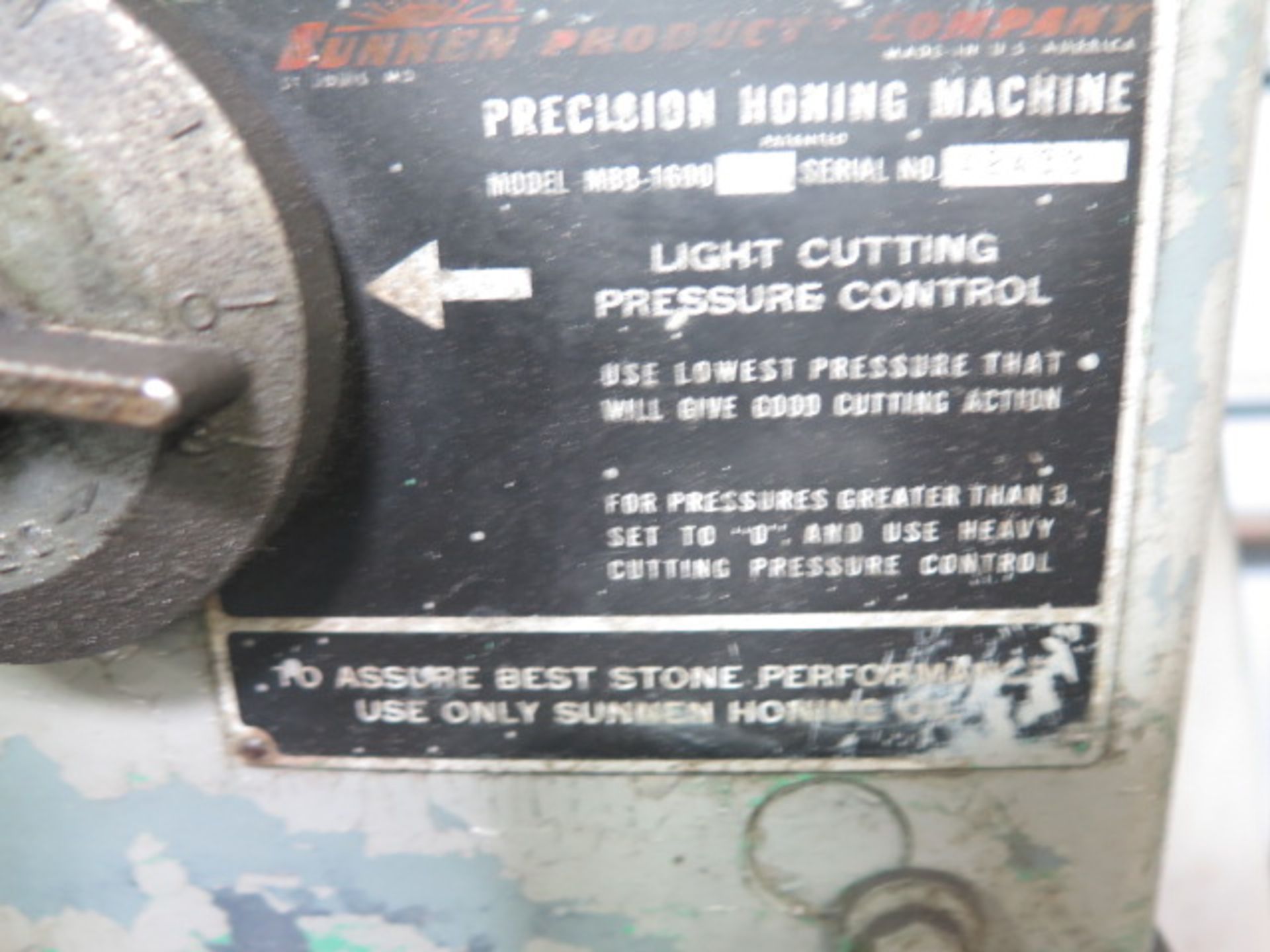 Sunnen MBB-1600 Precision Honing Machine s/n 42433 - Image 5 of 5