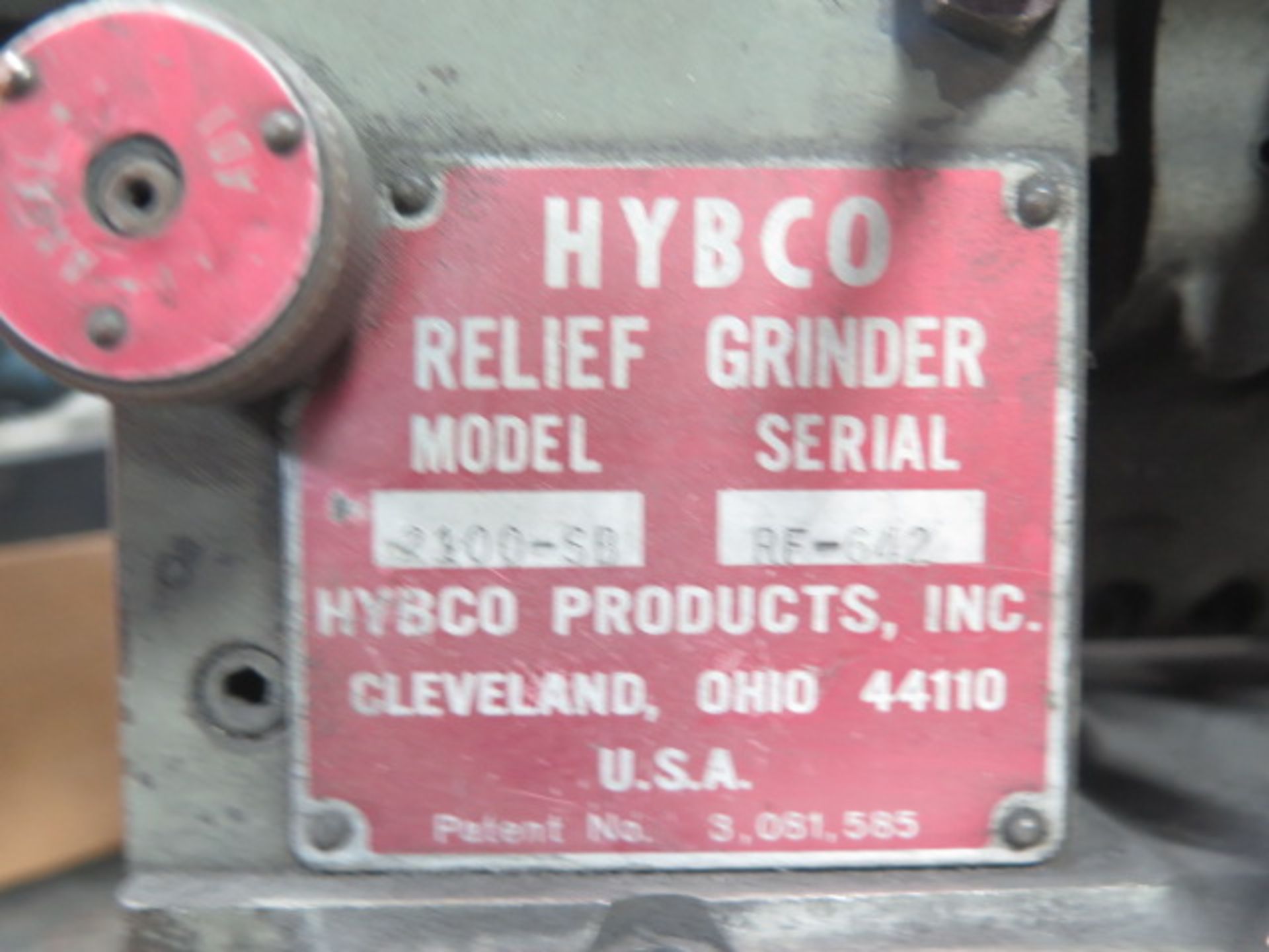 Hybco mdl. 2100-SB Relief Grinding Fixture - Image 4 of 4