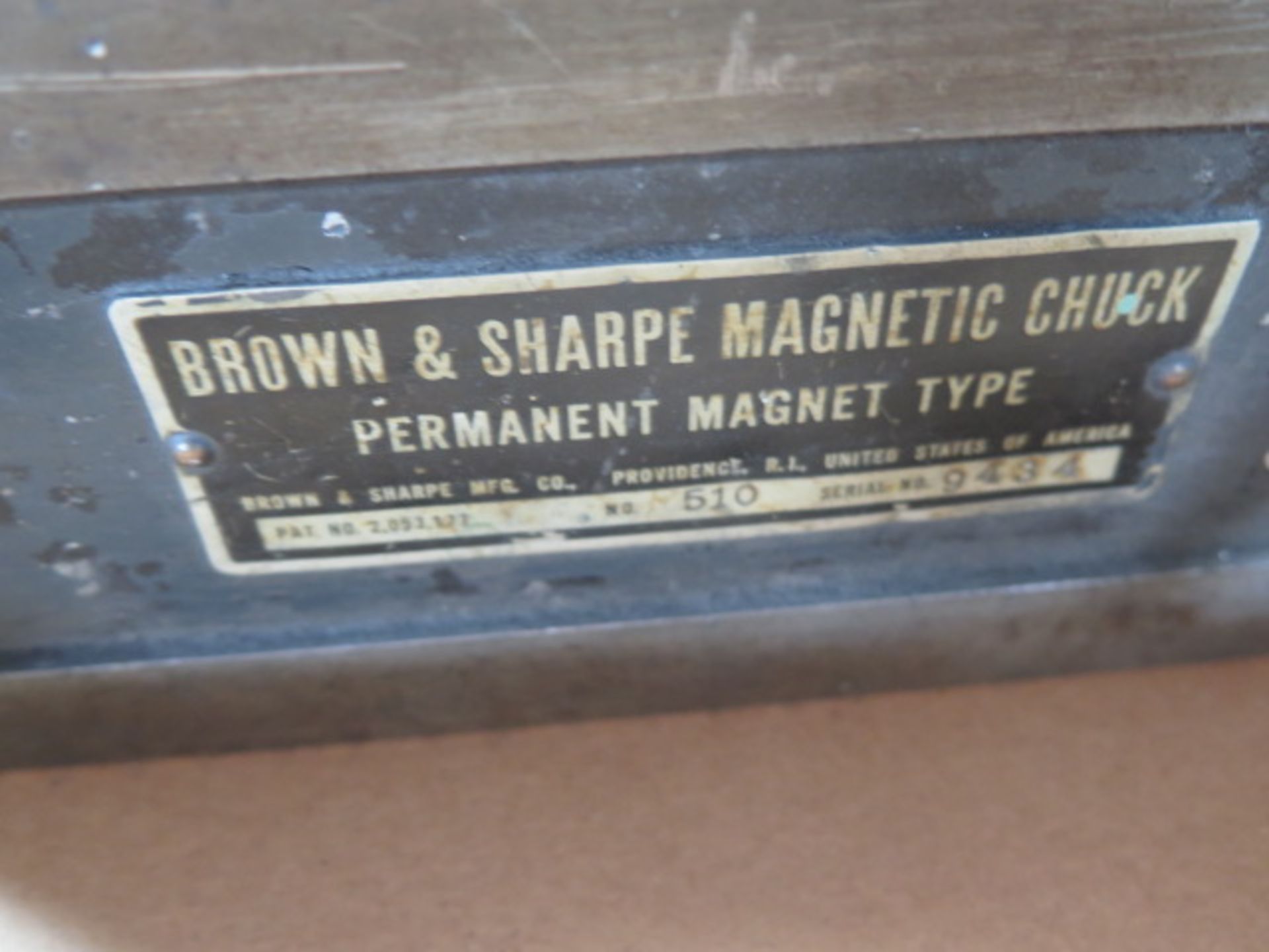 Brown & Sharpe 5 1/2" x 10 1/2" Magnetic Chuck - Image 3 of 3