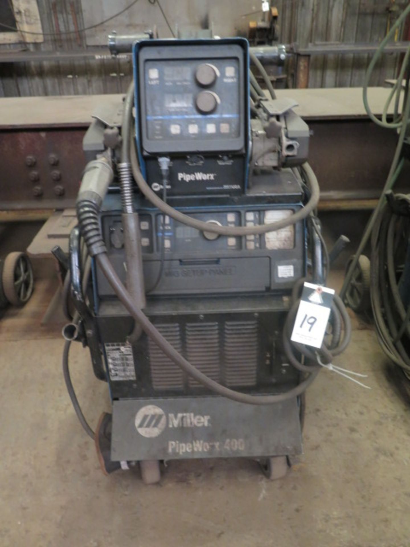 Miller “Pipe Worx 400” MIG-TIG-Stick Welding Power Source s/n MB020280G w/ Miller Dual Source Wire - Image 2 of 7