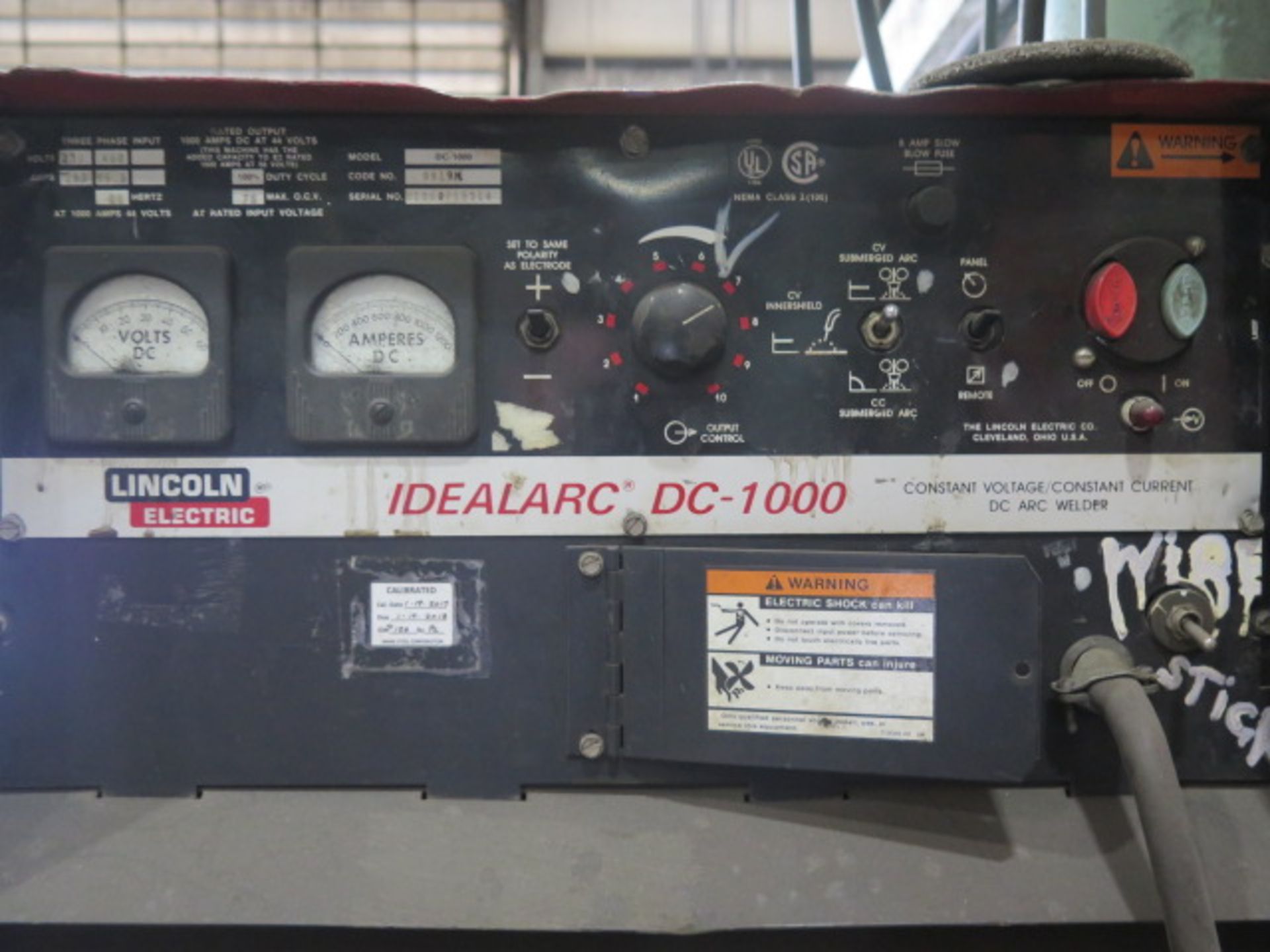 Ransome mdl. 12-12 12' x 12' Welding Manipulator s/n 5210594 w/ Lincoln Idealarc DC-1000 CV-CC-DC - Image 8 of 8