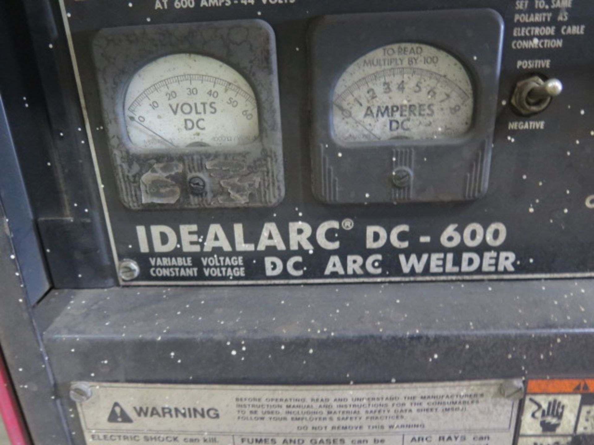 Lincoln Idealarc DC-600 CV-CC DC Arc Welding Power Source w/ Lincoln Multi-Process Switch, Lincoln - Image 5 of 5