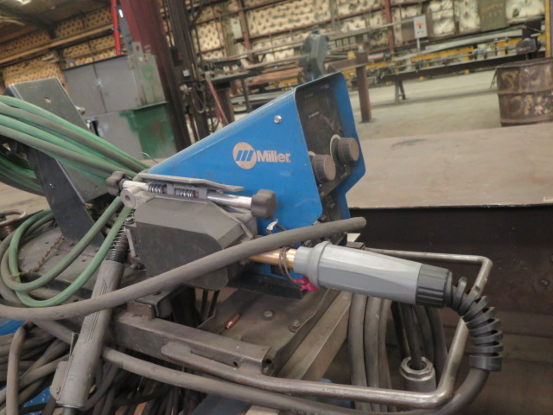 Miller XMT-450 MPa Arc Welding Power Source s/n MB180397A w/ Miller 70-Series Wire Feeder - Image 4 of 6