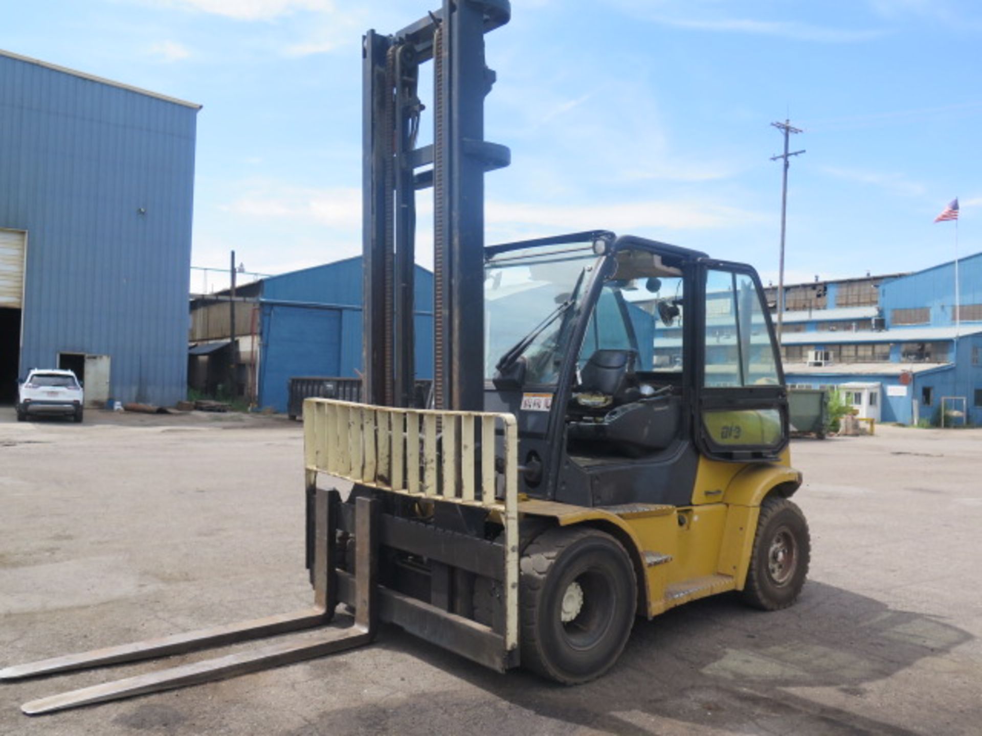 Yale GDP155VXNCHV148 15,400 Lb Cap Diesel Forklift s/n C878V01753F w/ 2-Stage Tall Mast, 212” Lift - Image 2 of 7