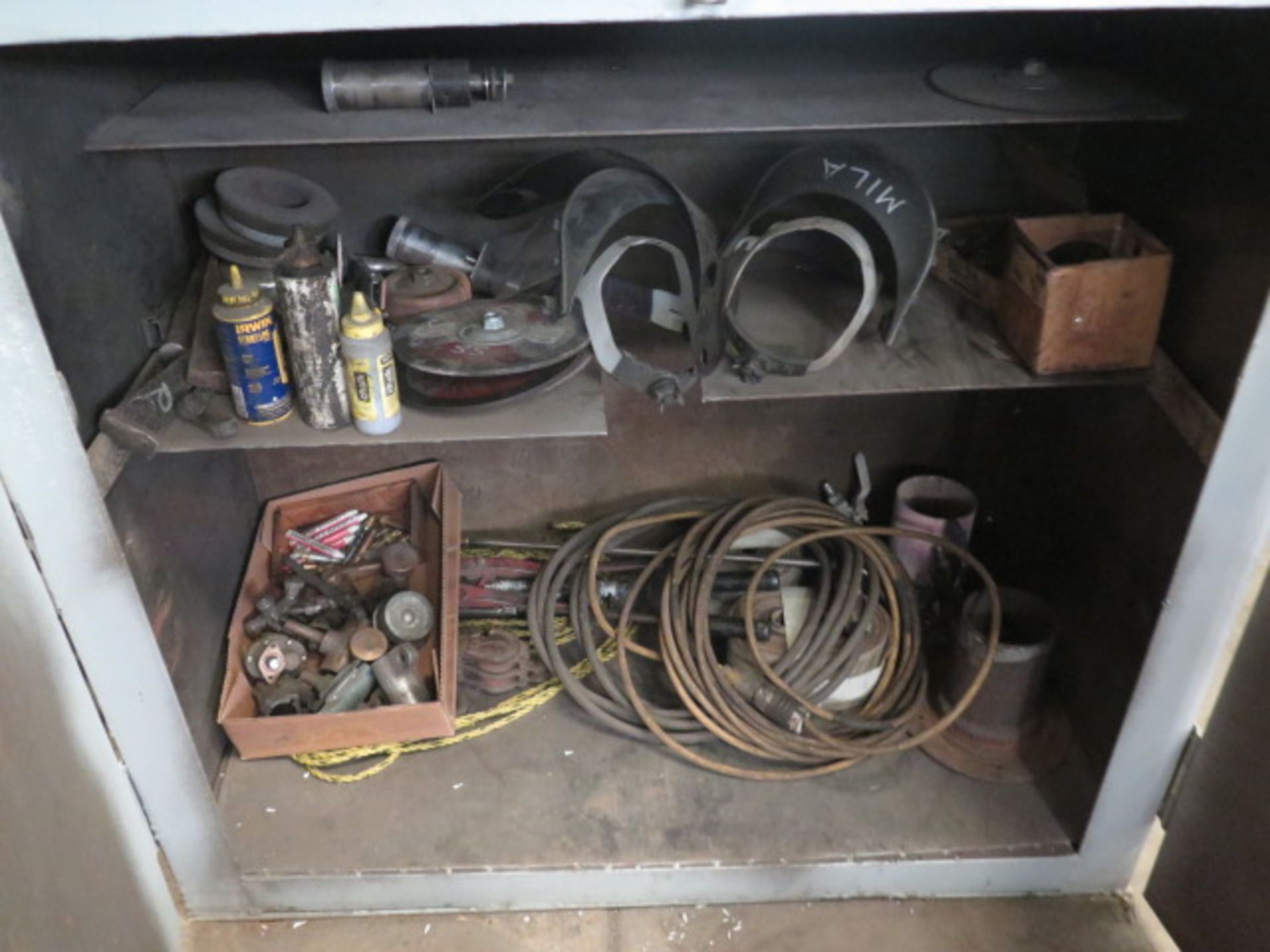 Steel Storage Cabinet and Misc - Image 2 of 2