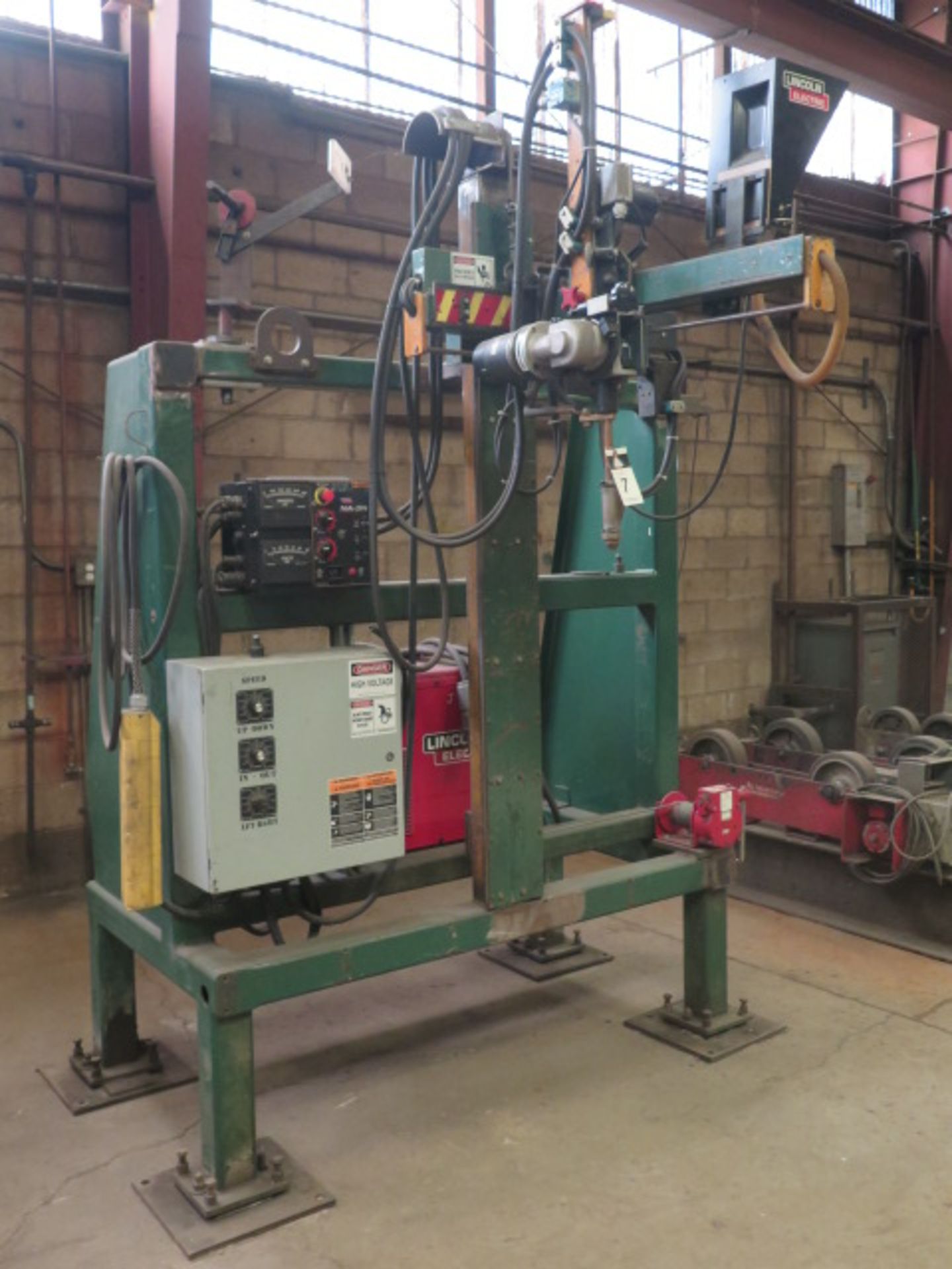 60” H x 18” Linear Welding Manipulator w/ Lincoln Flextec 650 Arc Welding Power Source, Lincoln NA-