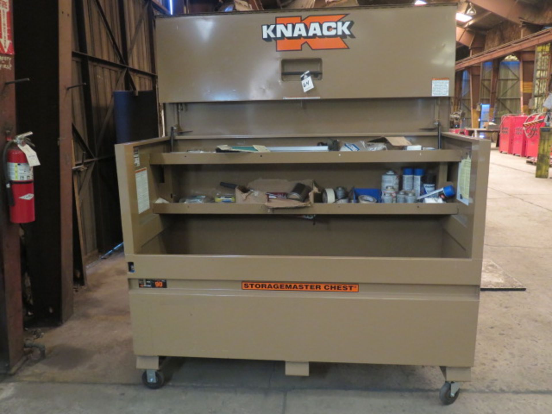 Knaack 90 "Storage Master Chest" Job Box w/ Misc Tools - Image 3 of 6