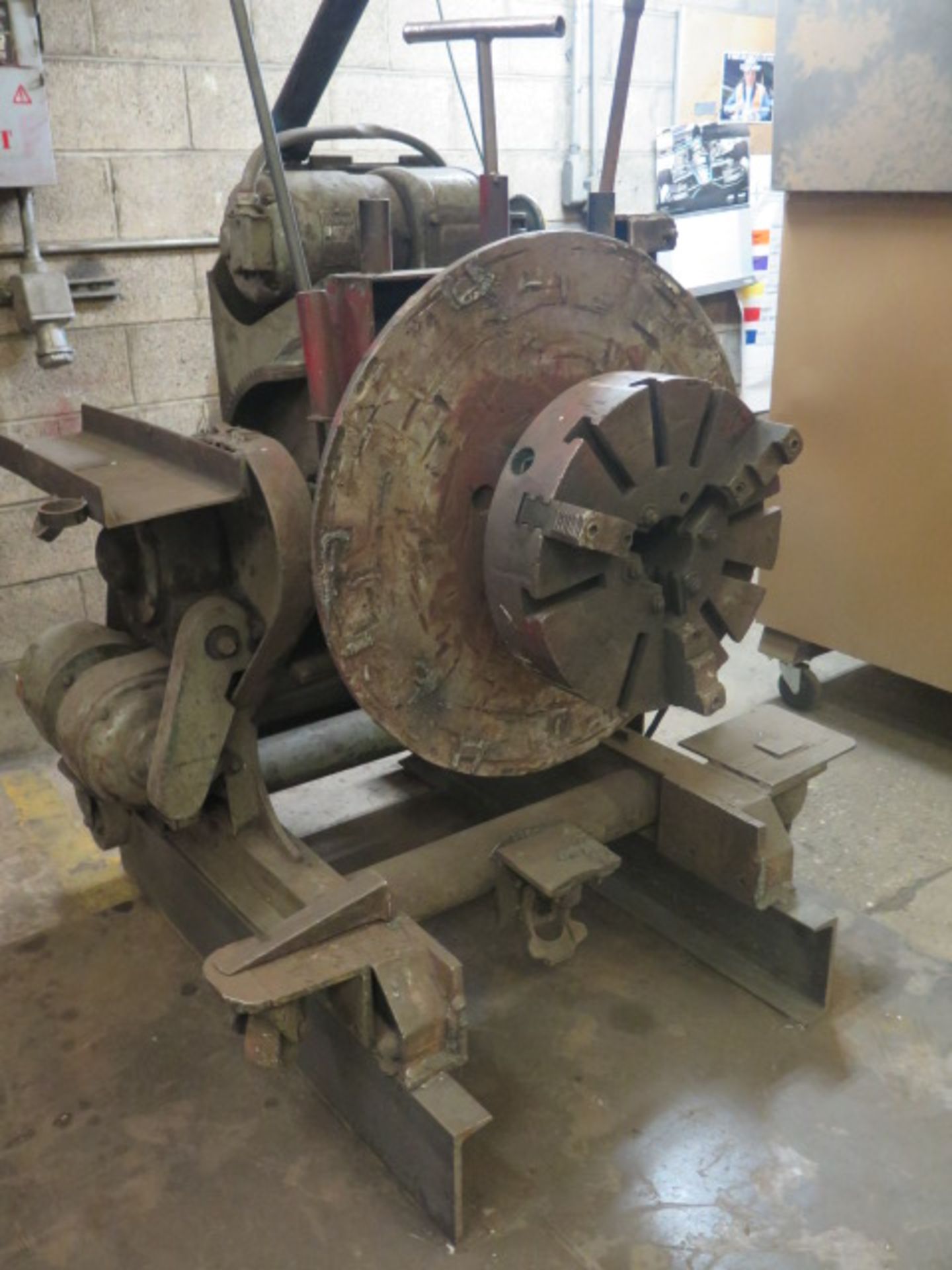 Reed P-25-R 2500 Lb Cap Welding Positioner w/ 33” Dia. Table, 18” 3-Jaw Chuck - Image 2 of 6