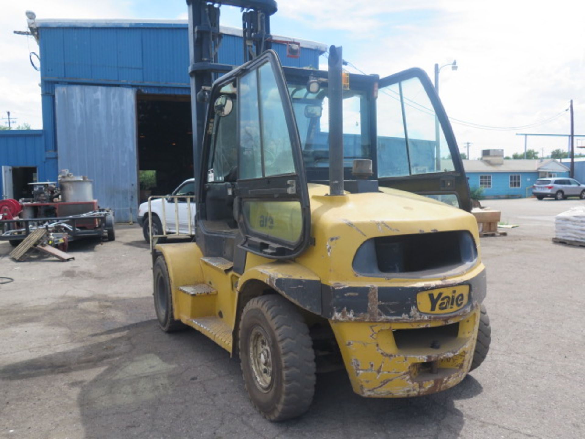 Yale GDP155VXNCHV148 15,400 Lb Cap Diesel Forklift s/n C878V01753F w/ 2-Stage Tall Mast, 212” Lift - Image 3 of 7