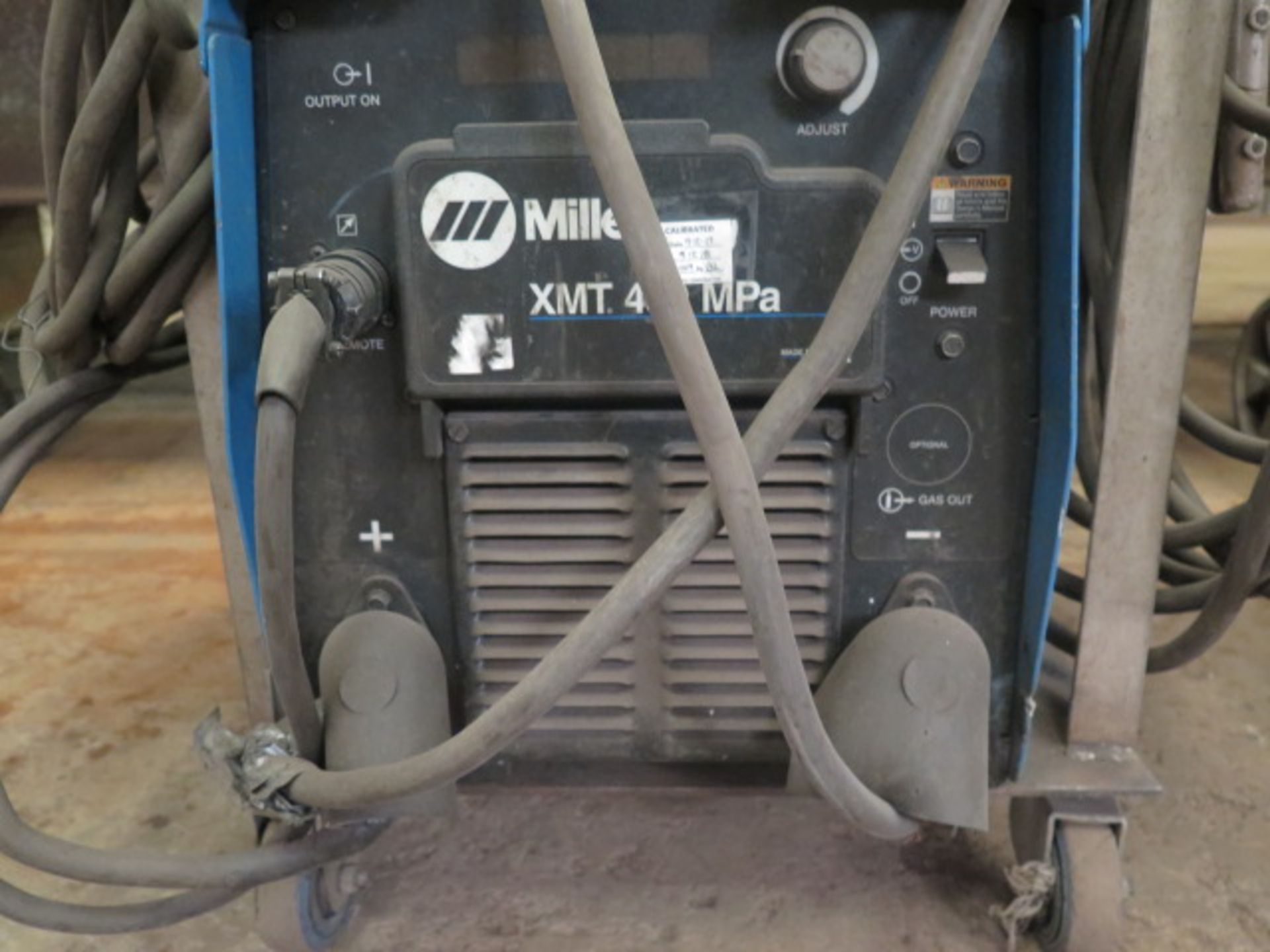 Miller XMT-450 MPa Arc Welding Power Source s/n MB180397A w/ Miller 70-Series Wire Feeder - Image 3 of 6