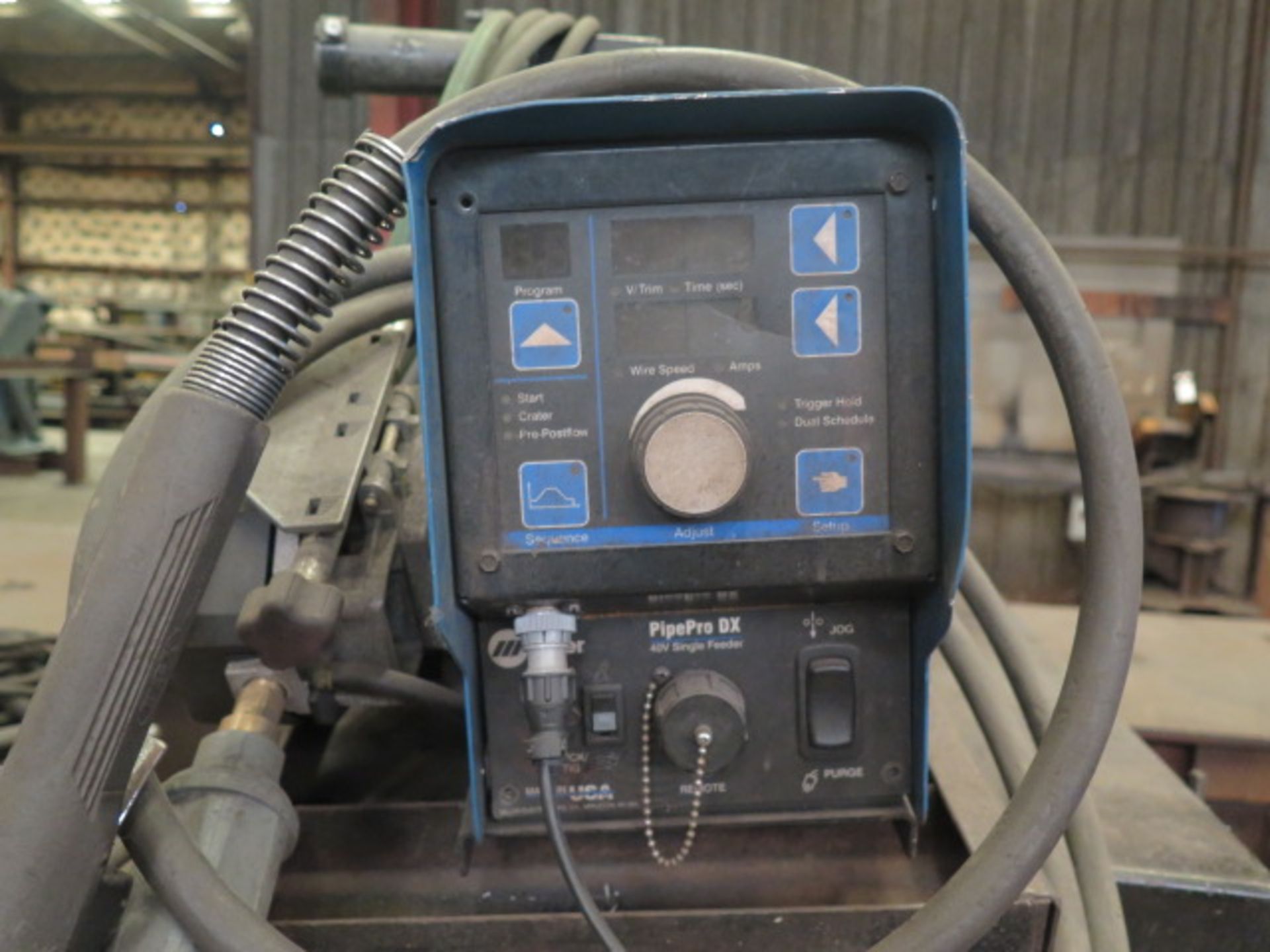 Miller Pipe Pro 450 RFC Arc Welding Power Source s/n LH230189G w/ Miller Pipe Pro DX Wire Feeder - Image 5 of 8