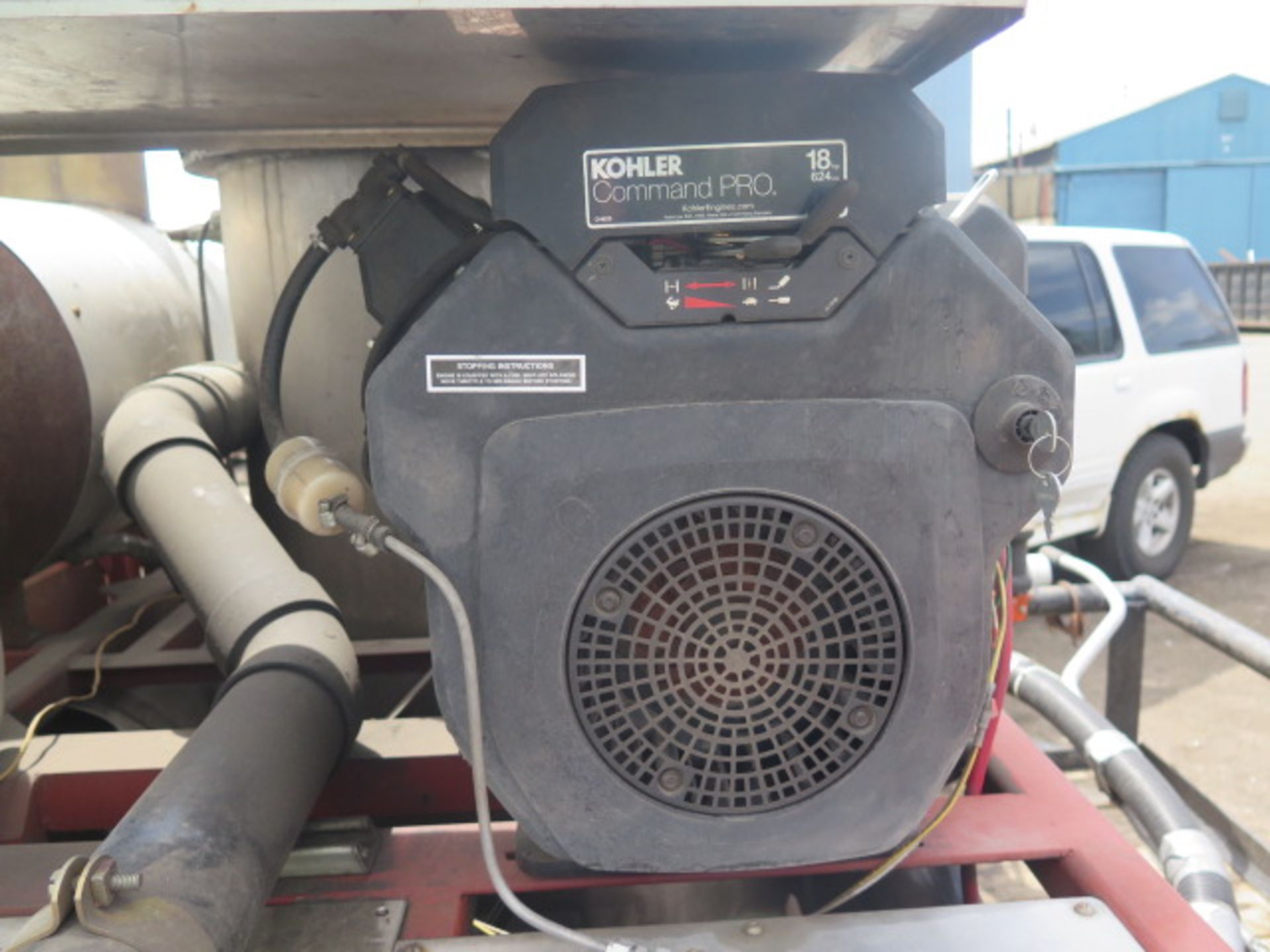 Hot Pressure Wash Trailer w/ Big-Tex 12’ Utility Tandem Trailer, Kohler 18Hp Gas Powered Pump, 180 - Image 11 of 11