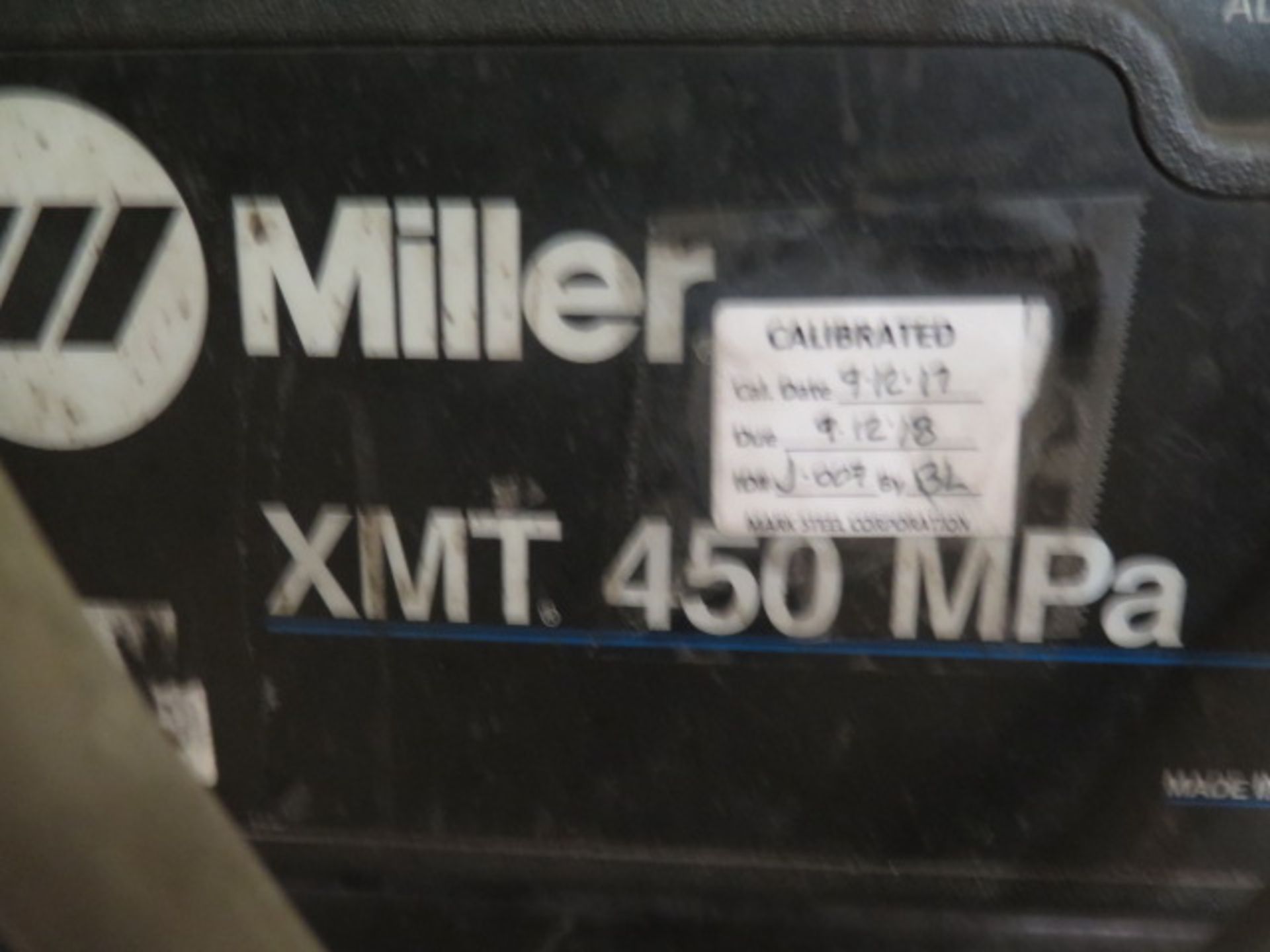 Miller XMT-450 MPa Arc Welding Power Source s/n MB180397A w/ Miller 70-Series Wire Feeder - Image 6 of 6