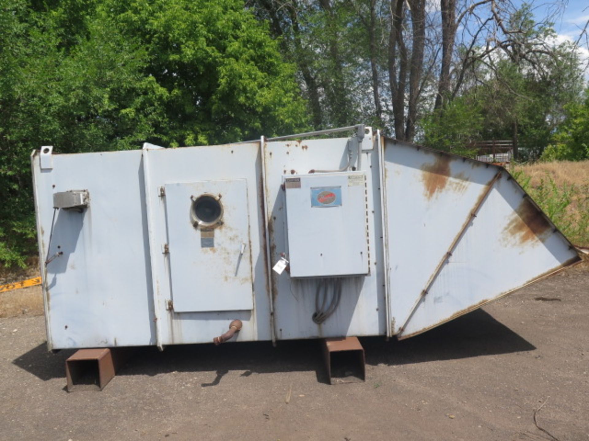 Hartzell mdl. 81-54-A03 40,000 CFM Air Handler s/n 13482 w/ 4,050,000 BTU, 15Hp Motor